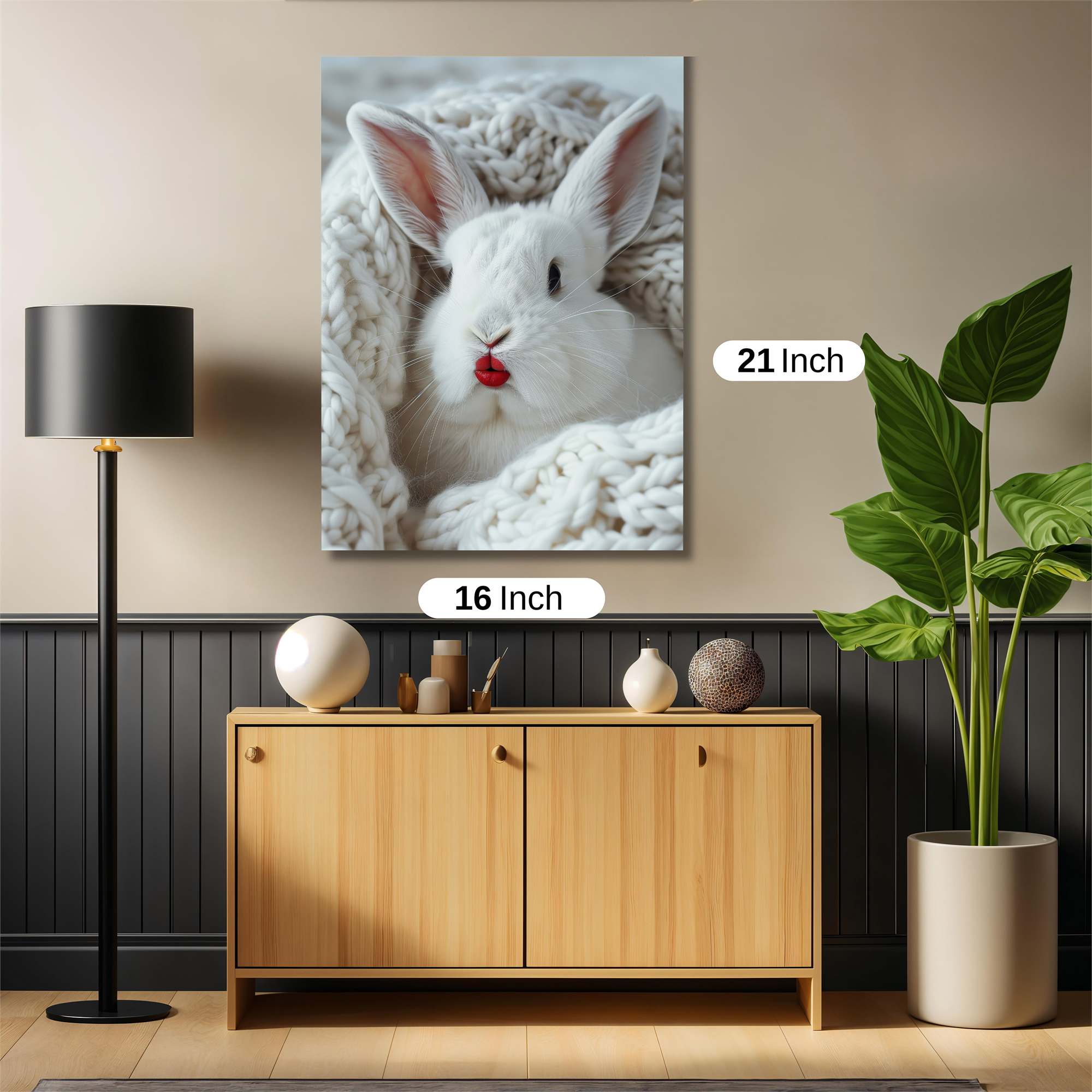Rabbit Glamour Safe Wall Magnetic / M