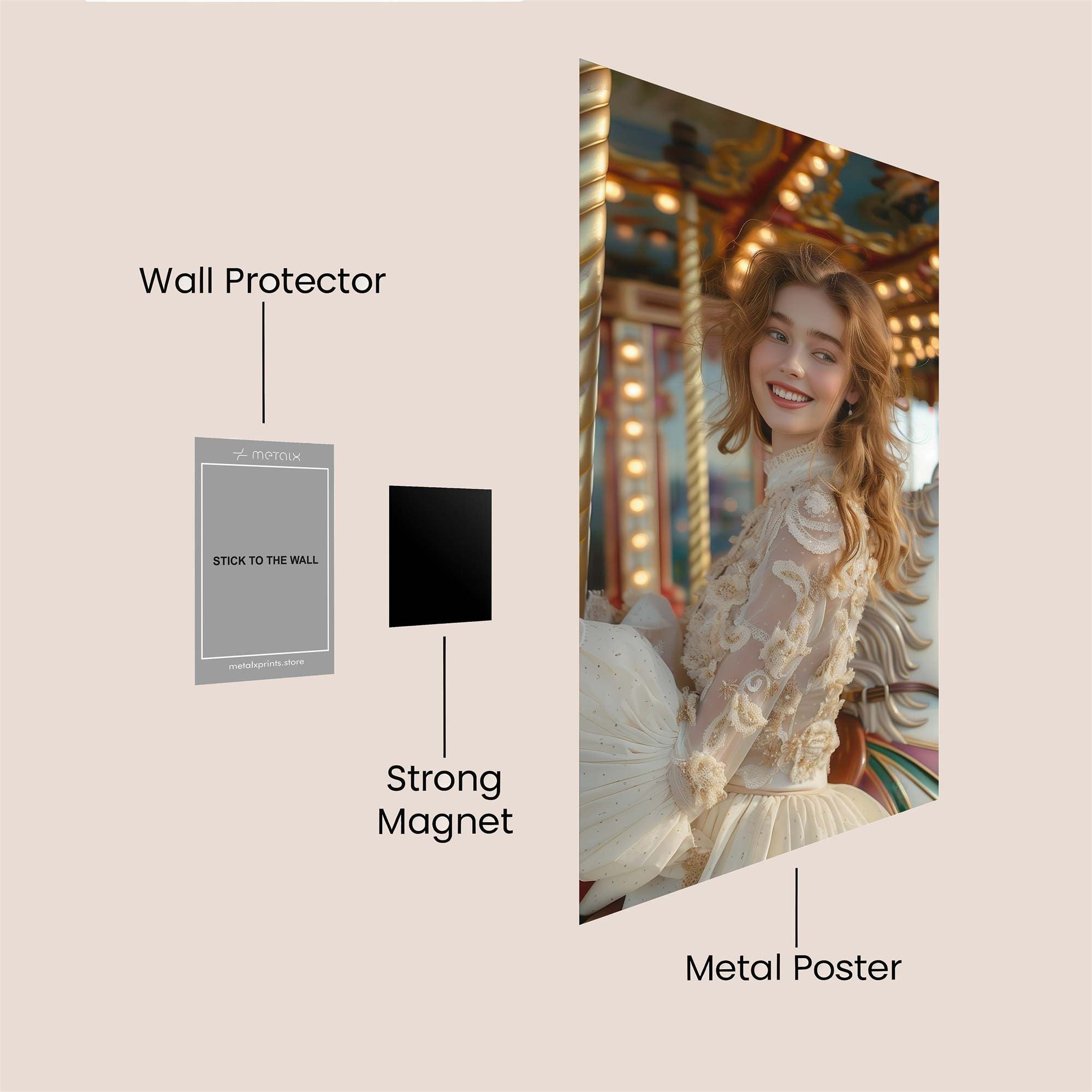 Carousel Enchantment Safe Wall Magnetic / M