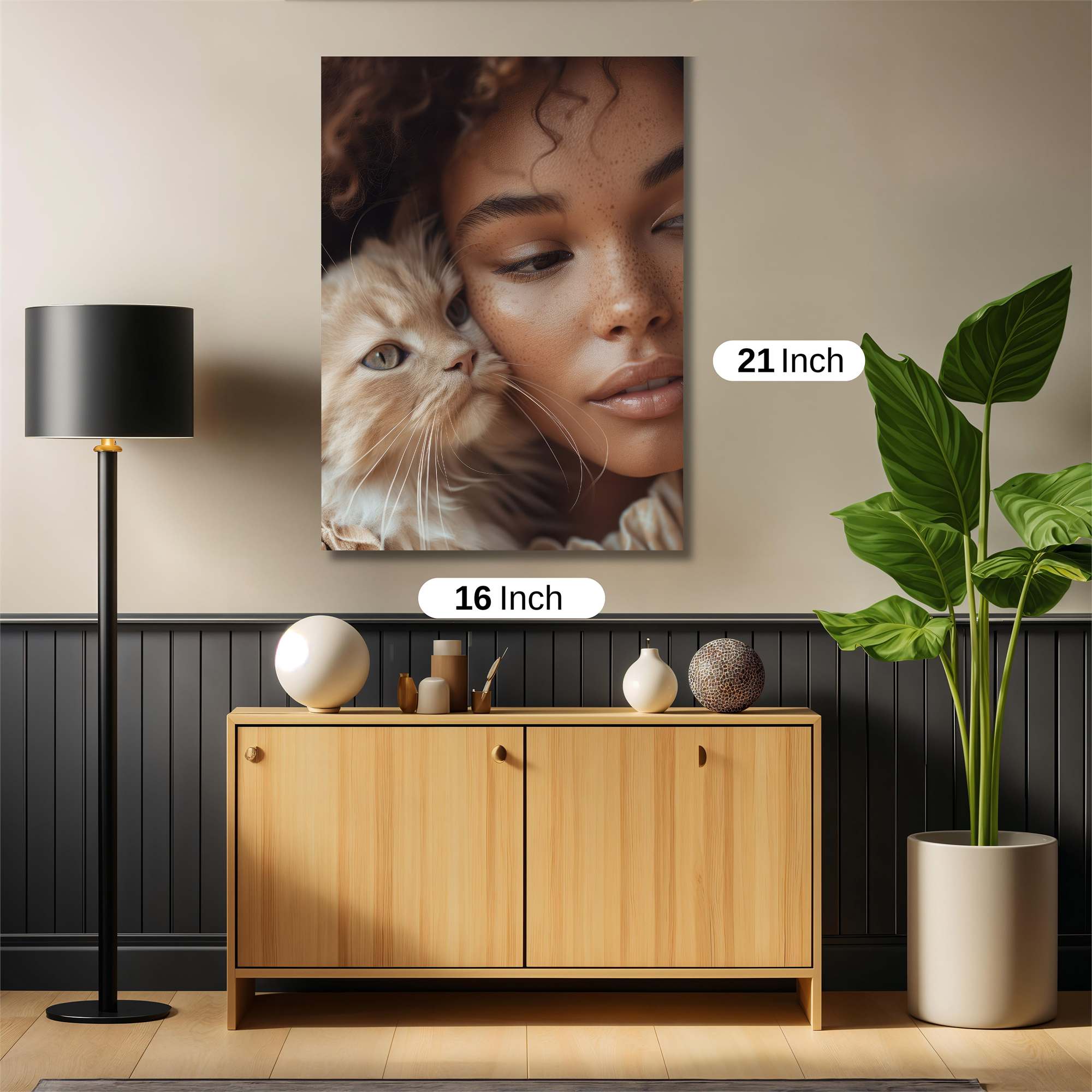 Feline Serenity Safe Wall Magnetic / M