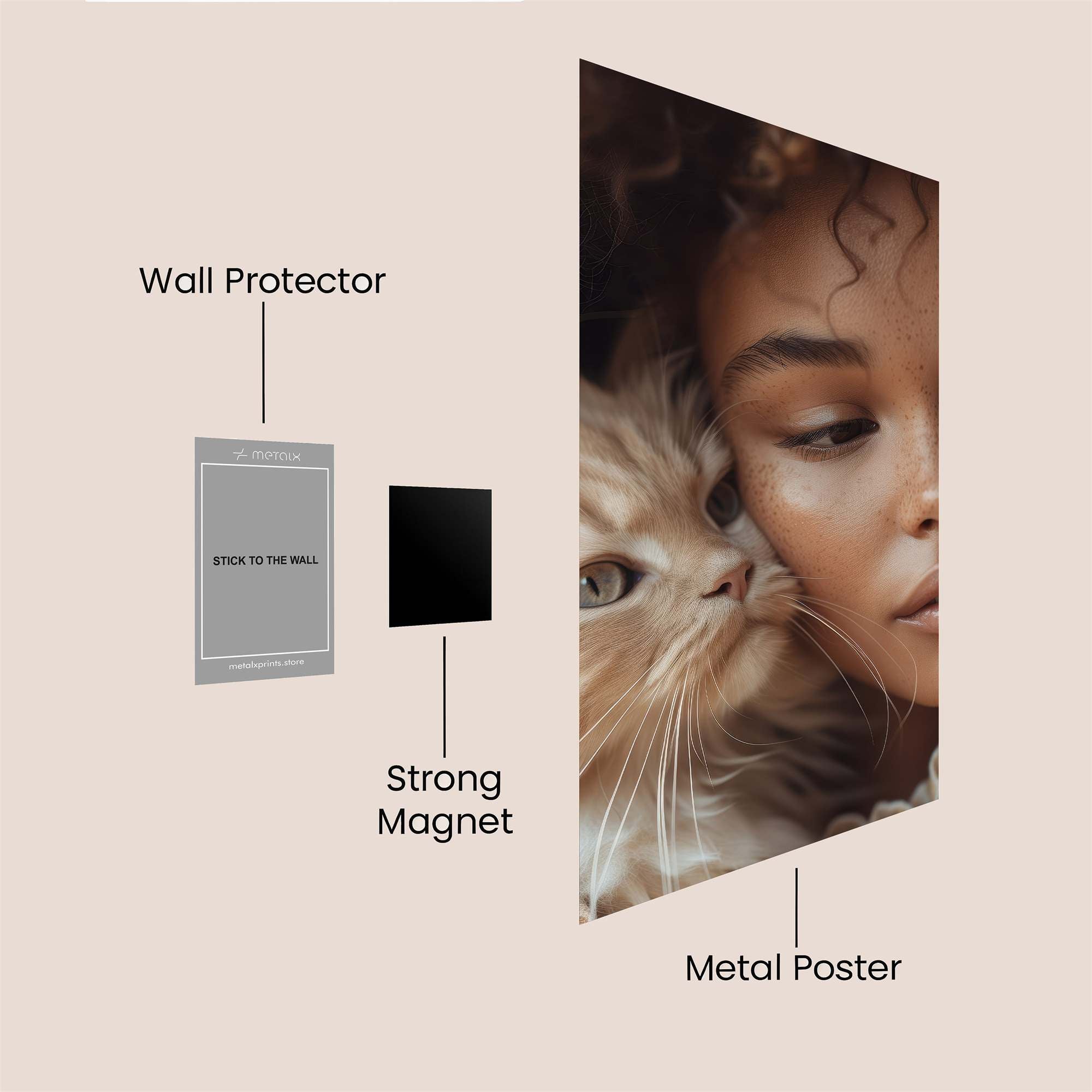 Feline Serenity Safe Wall Magnetic / M