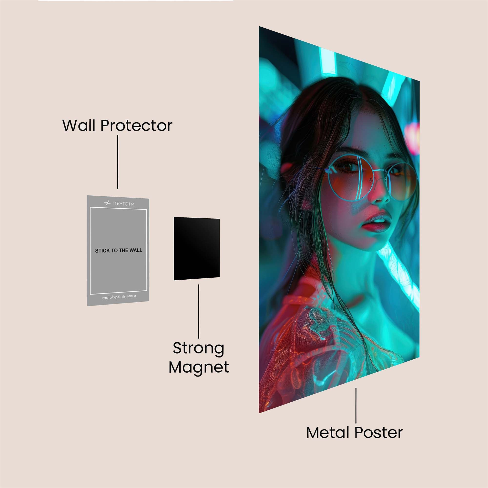 Neon Dream Safe Wall Magnetic / M