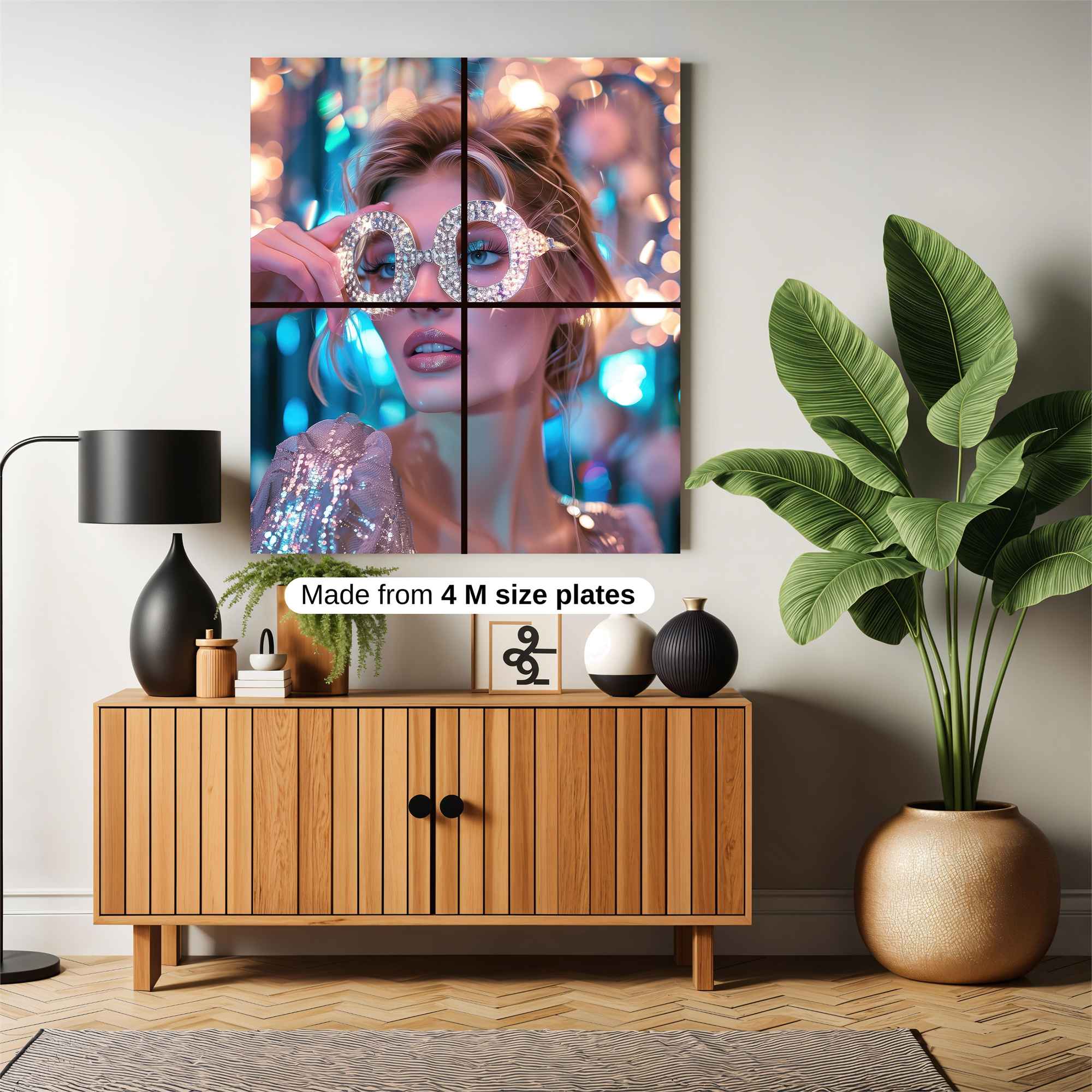 Glitter Glamour Safe Wall Magnetic / M