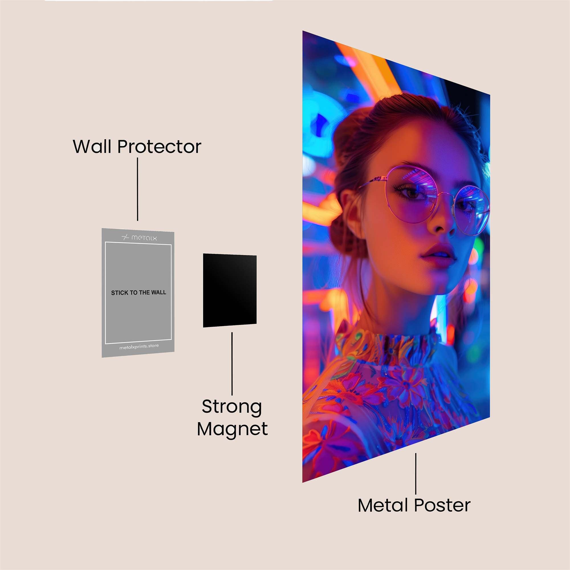 Neon Dream Safe Wall Magnetic / M