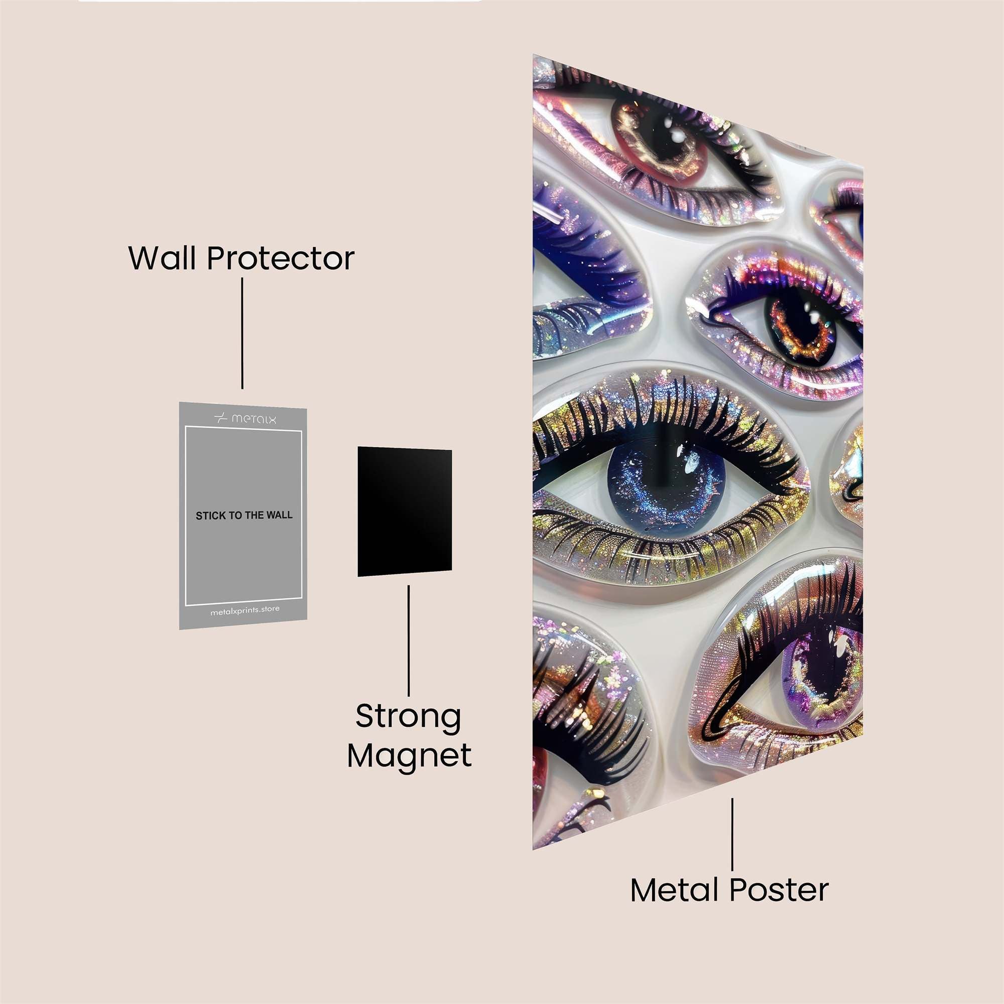 Eyes Enchanting Safe Wall Magnetic / M