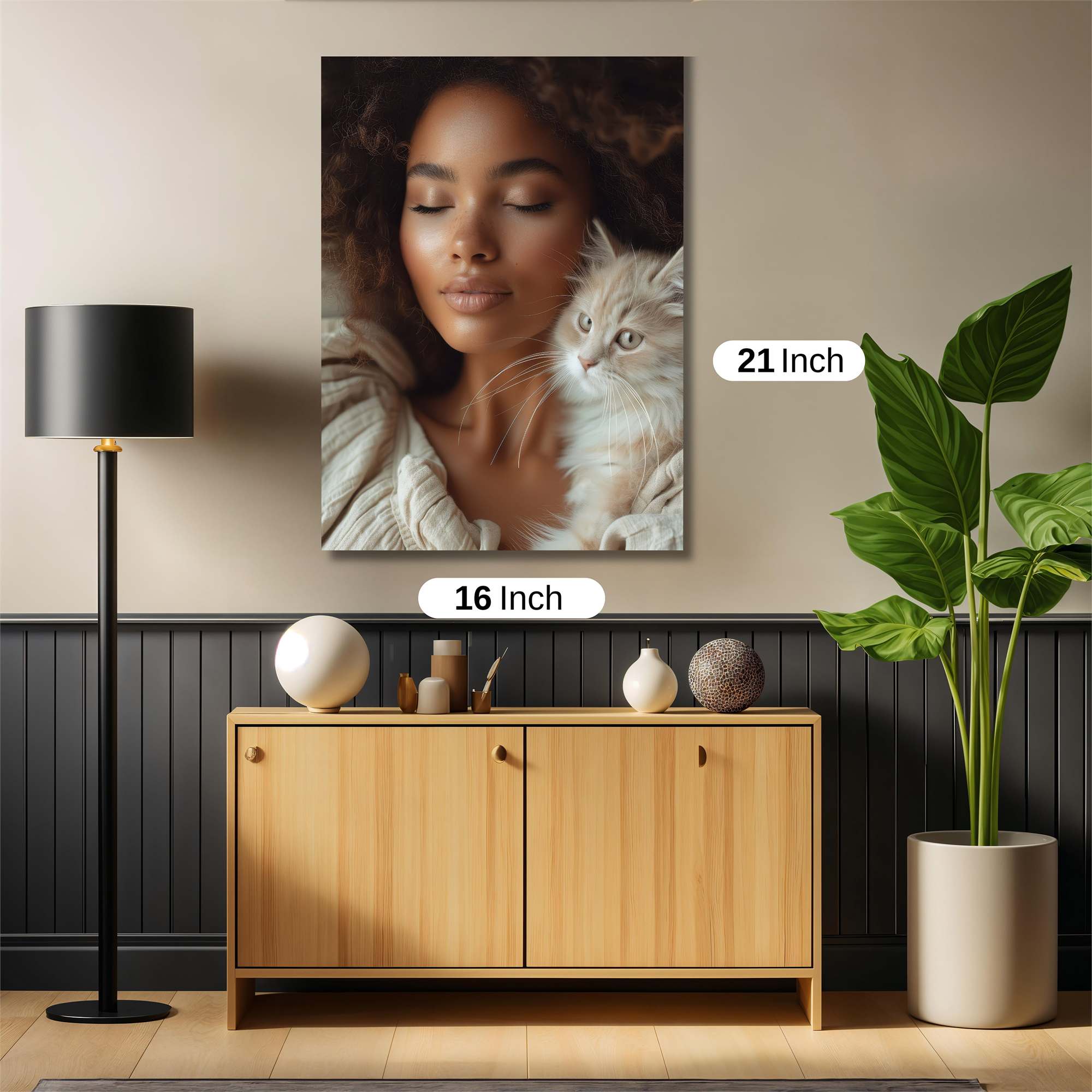 Feline Serenity Safe Wall Magnetic / M