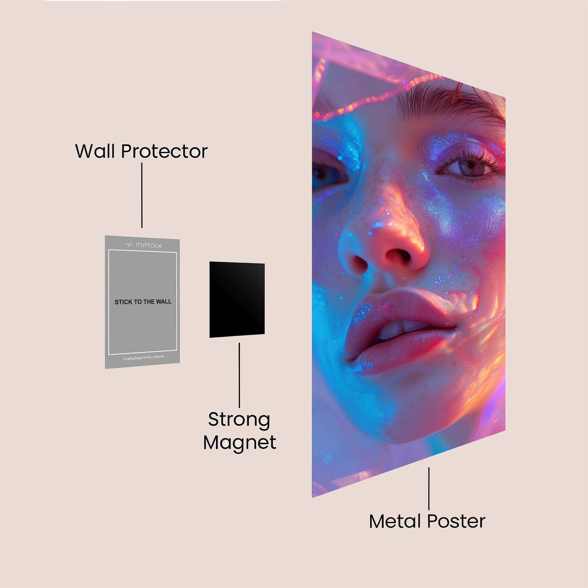 Neon Dream Safe Wall Magnetic / M