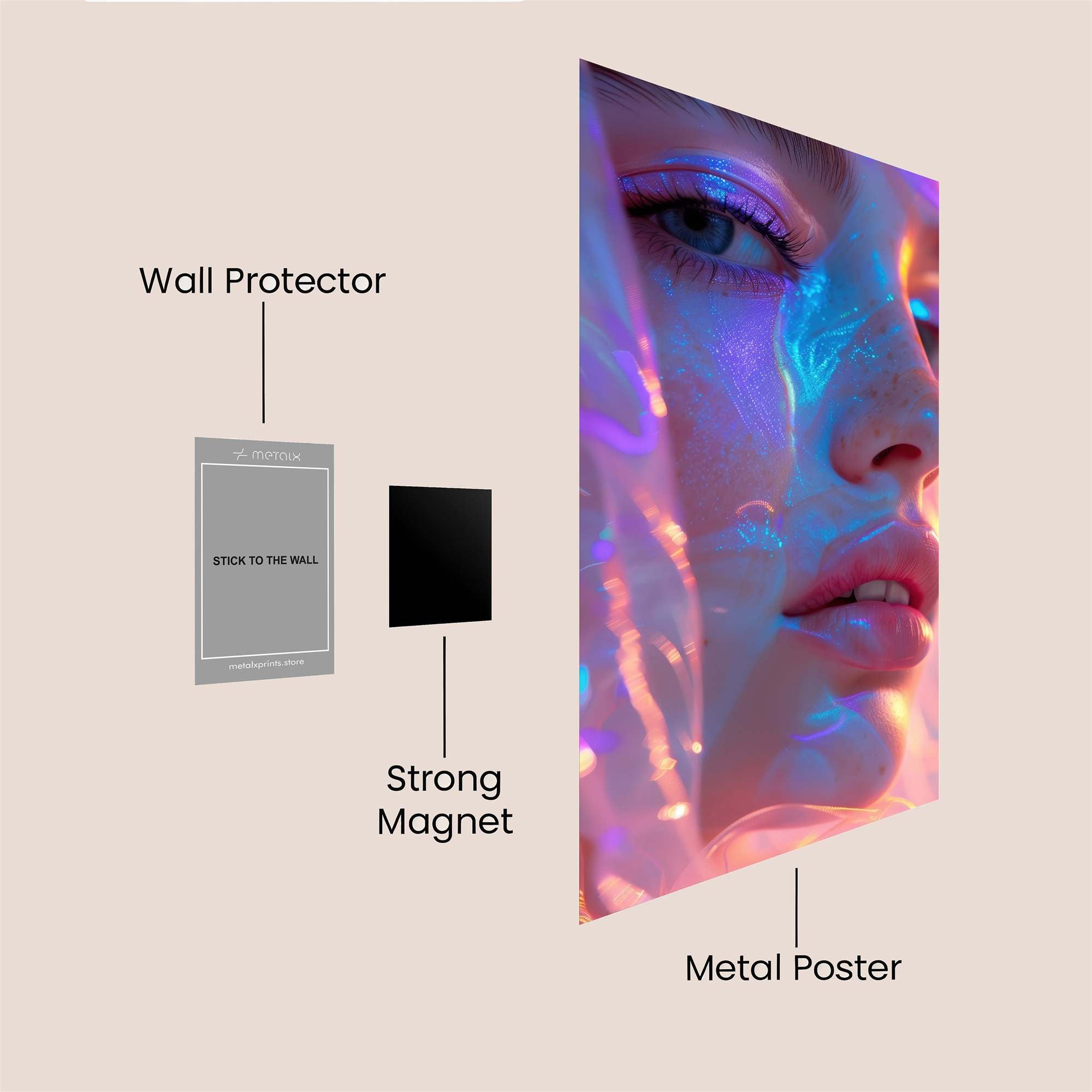 Mystic Glow Safe Wall Magnetic / M