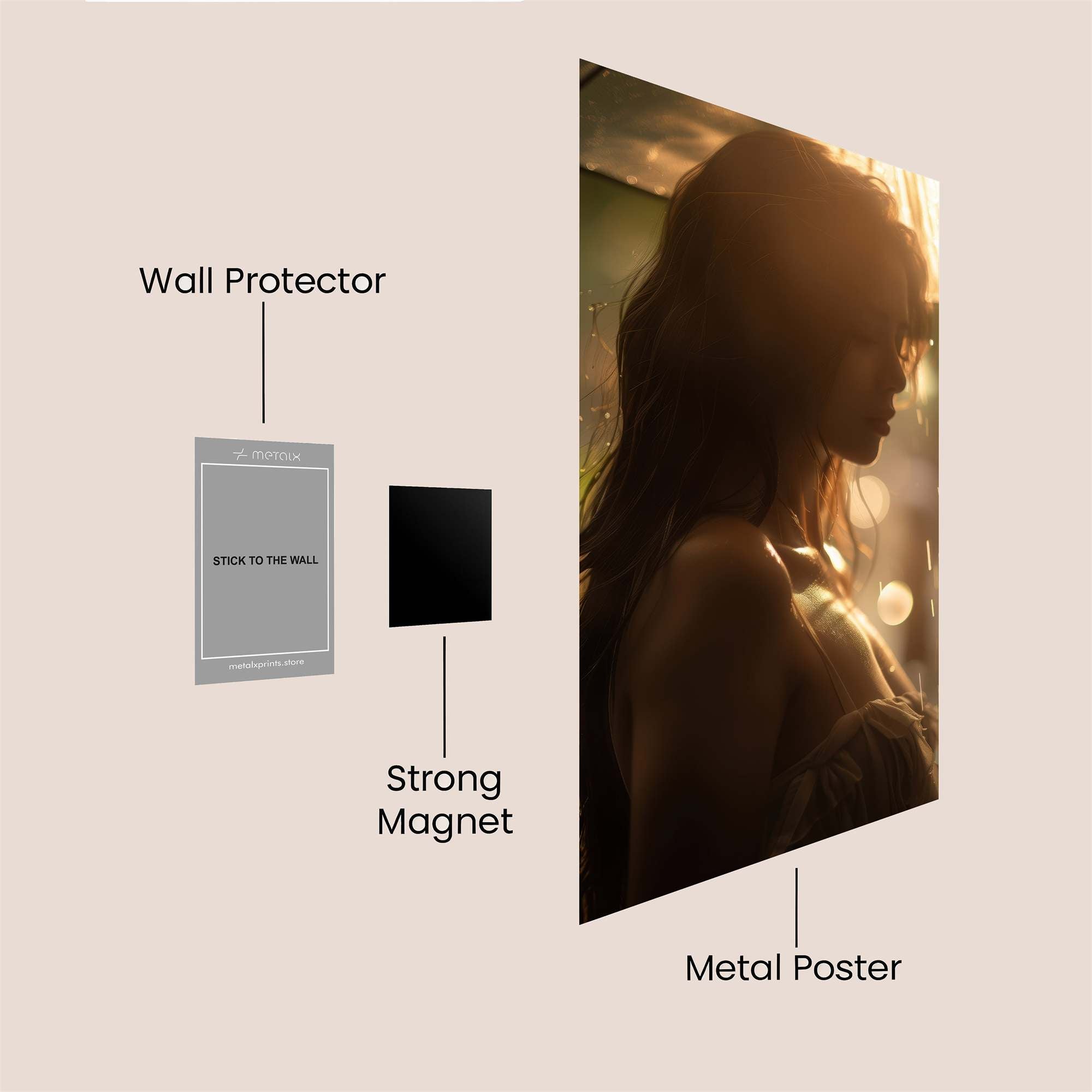 Rainy Serenity Safe Wall Magnetic / M