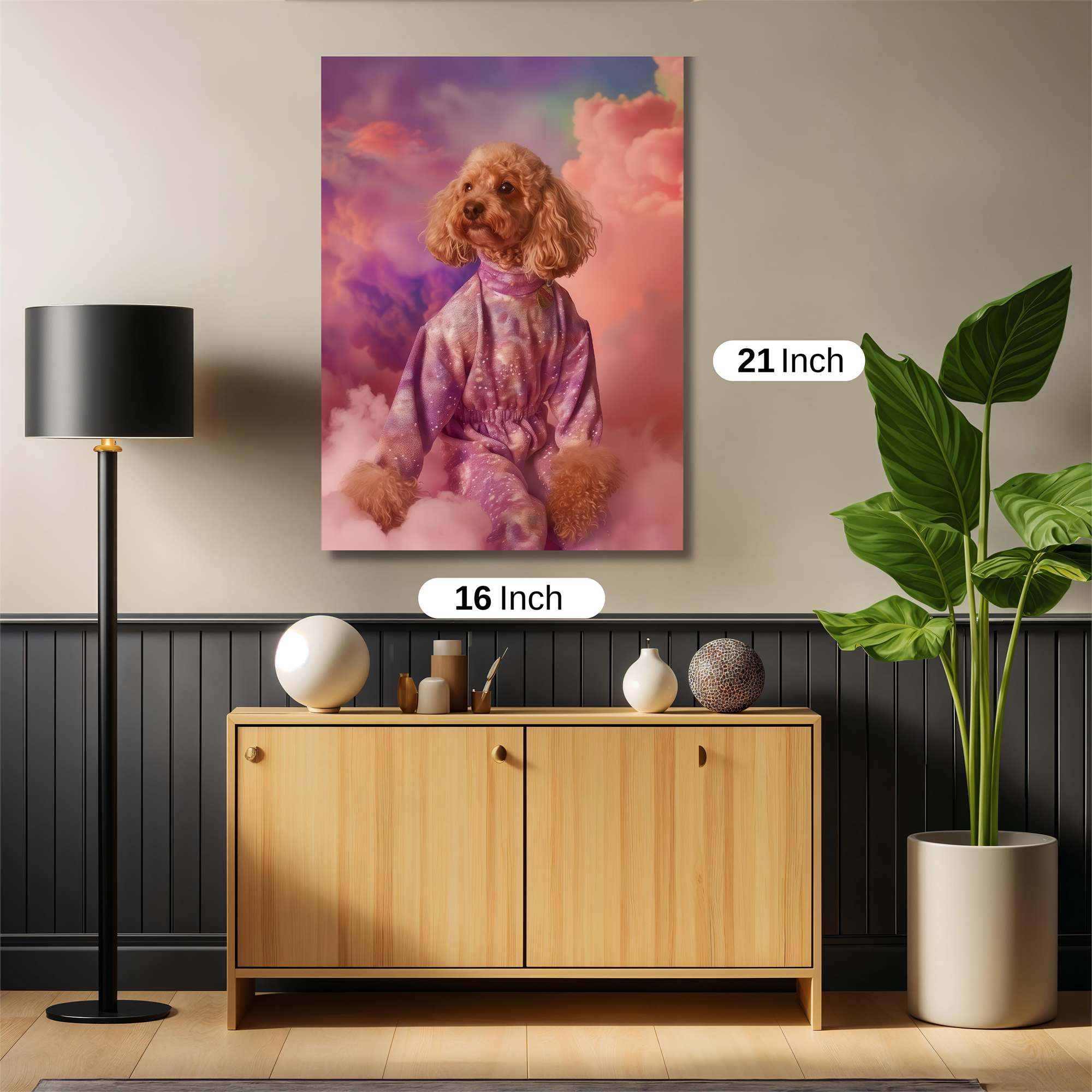 Poodle Dream Safe Wall Magnetic / M