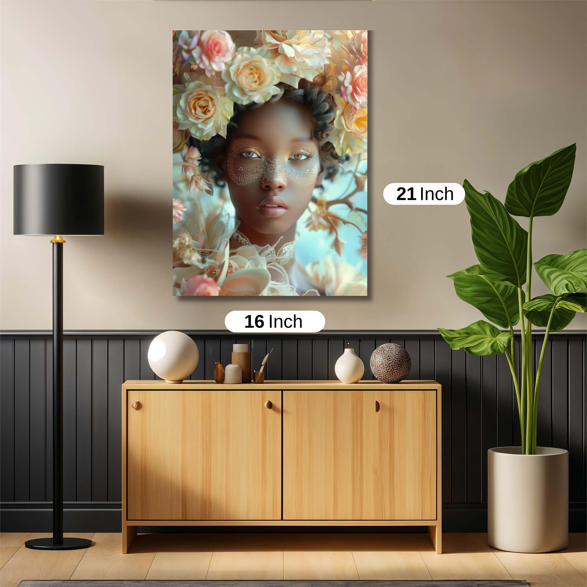 Floral Enchantment Safe Wall Magnetic / M