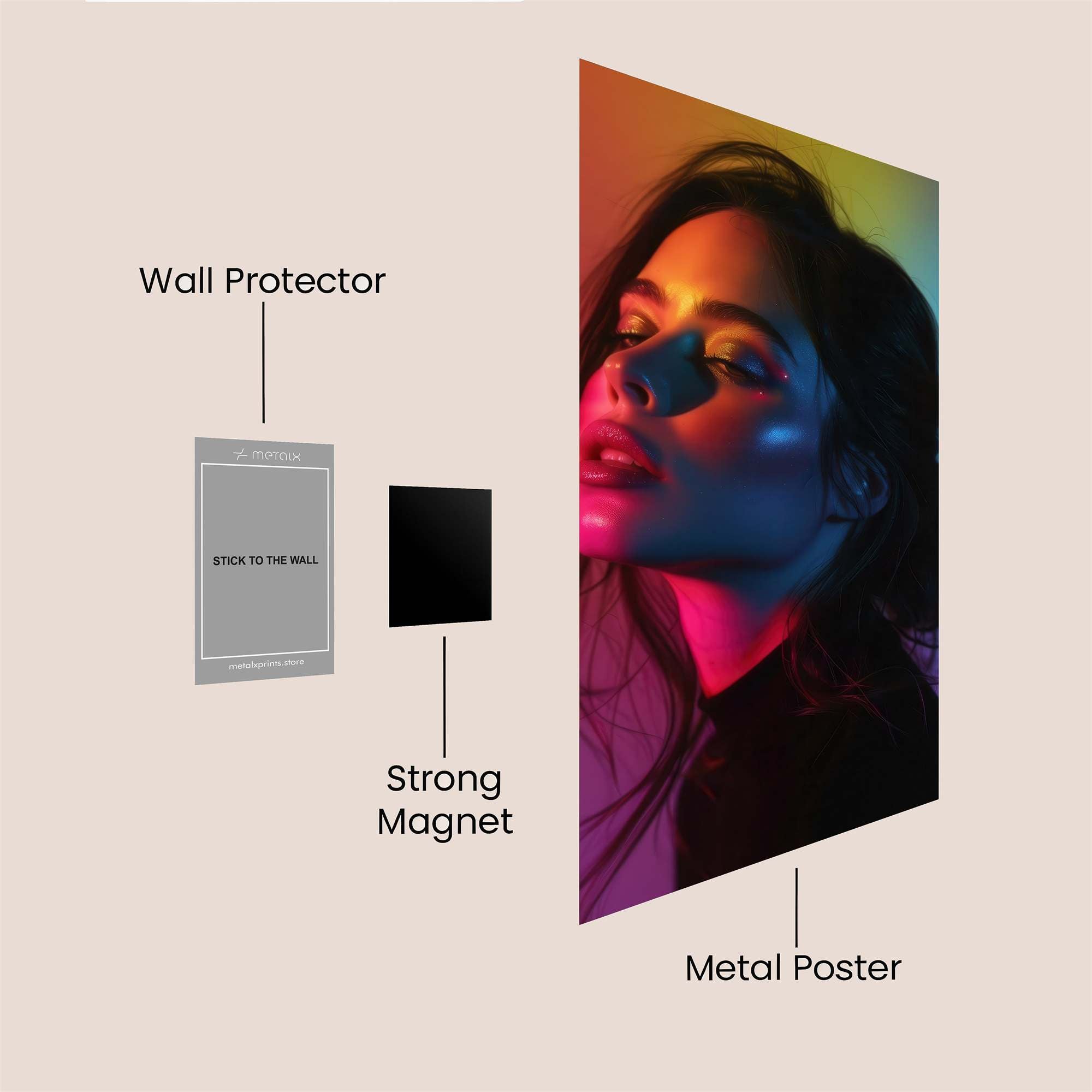 Neon Dream Safe Wall Magnetic / M