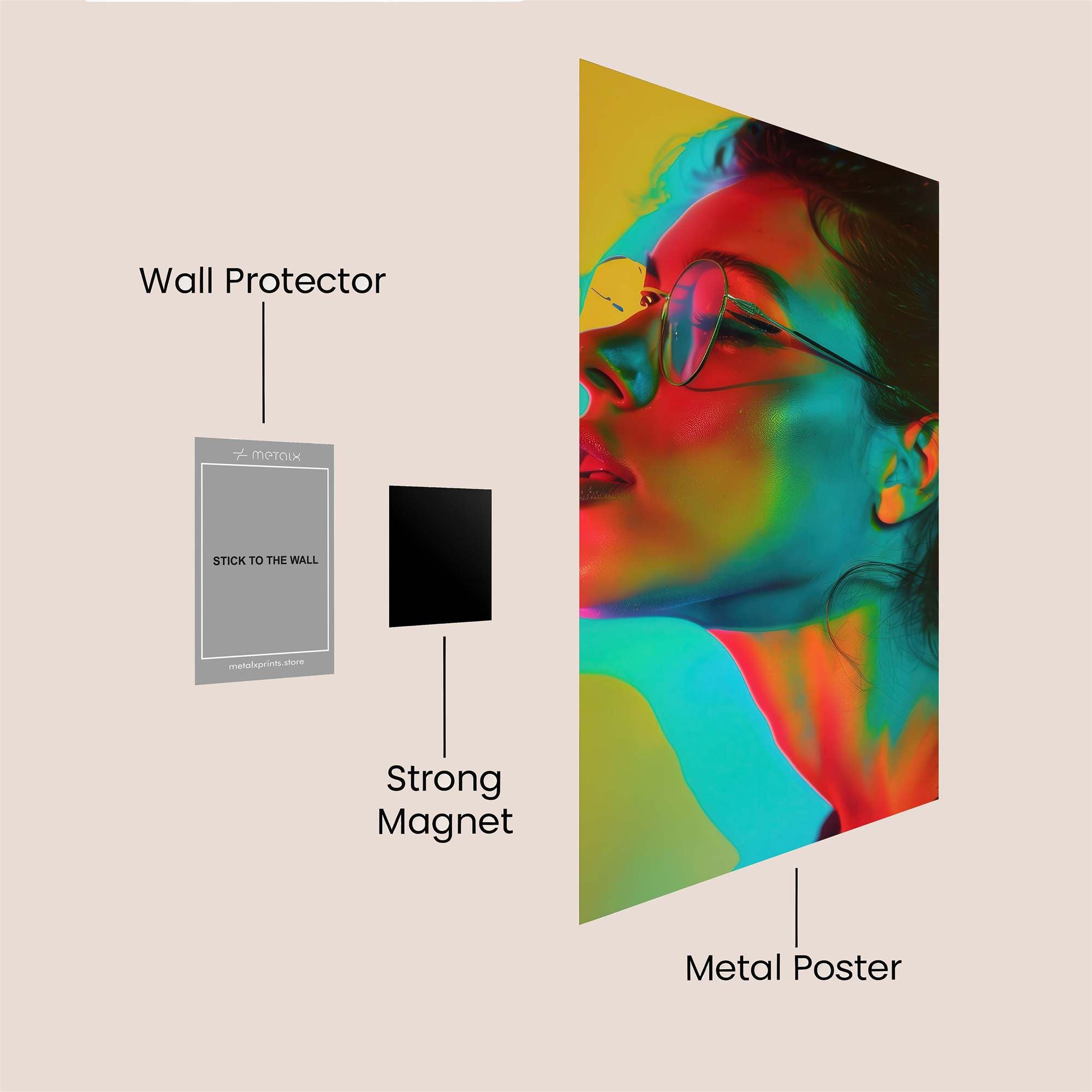 Vibrant Muse Safe Wall Magnetic / M