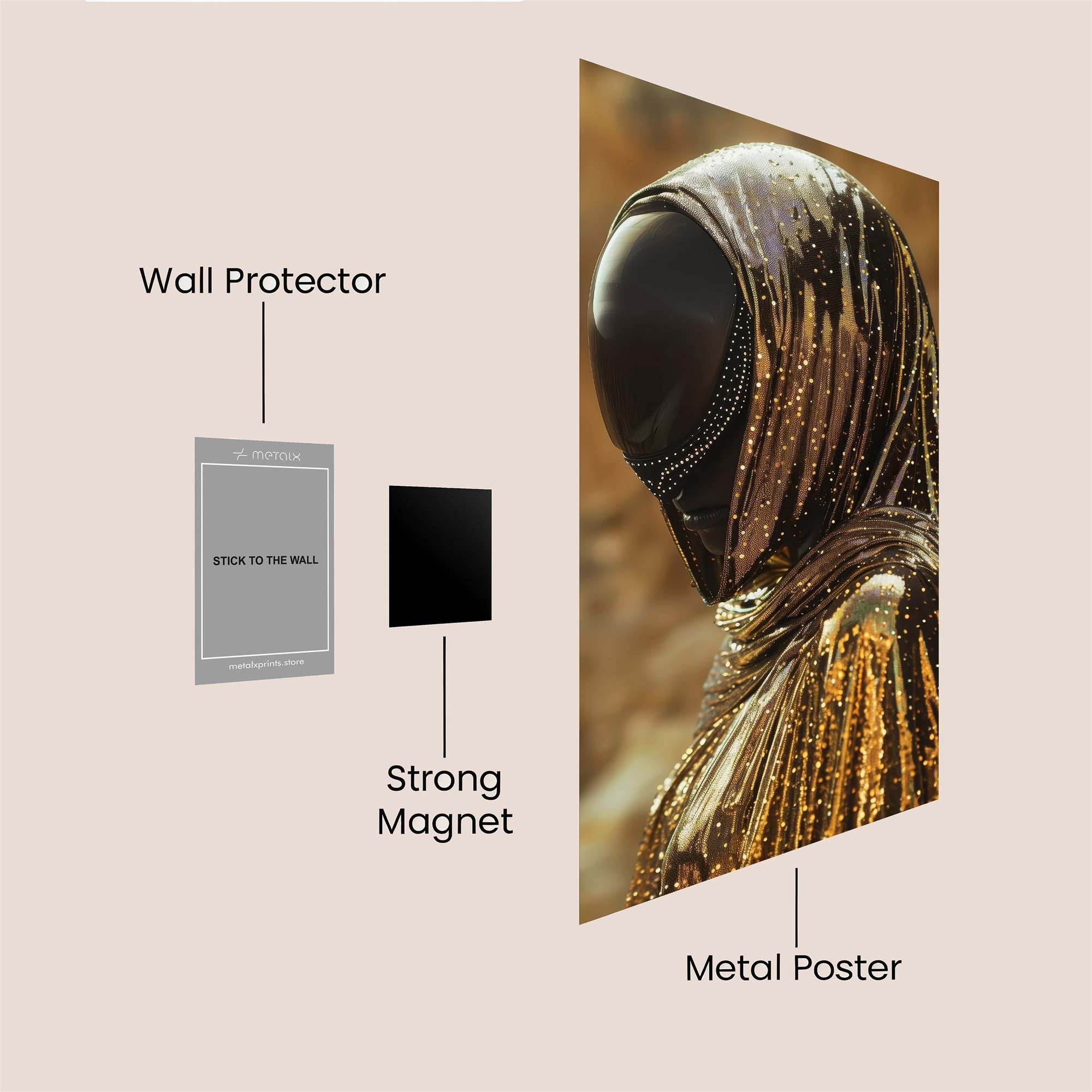 Veiled Elegance Safe Wall Magnetic / M