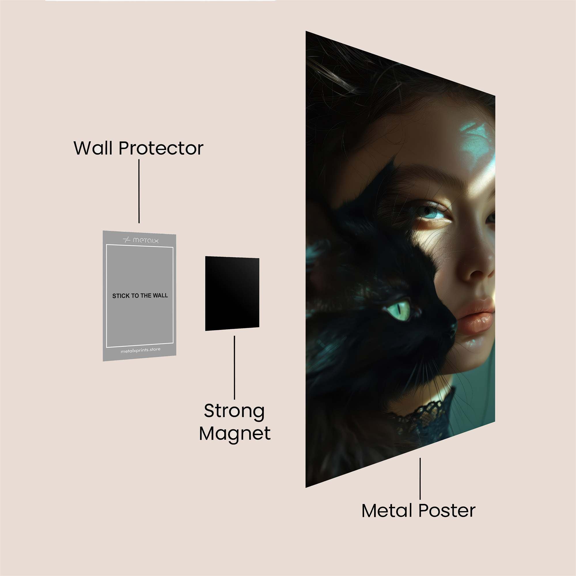 Mystic Gaze Safe Wall Magnetic / M