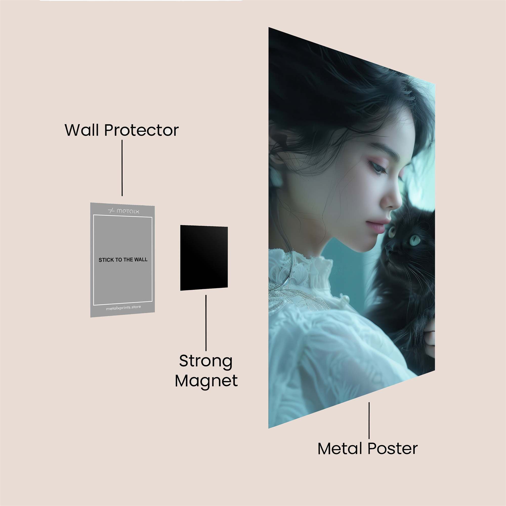 Elegance Whisper Safe Wall Magnetic / M