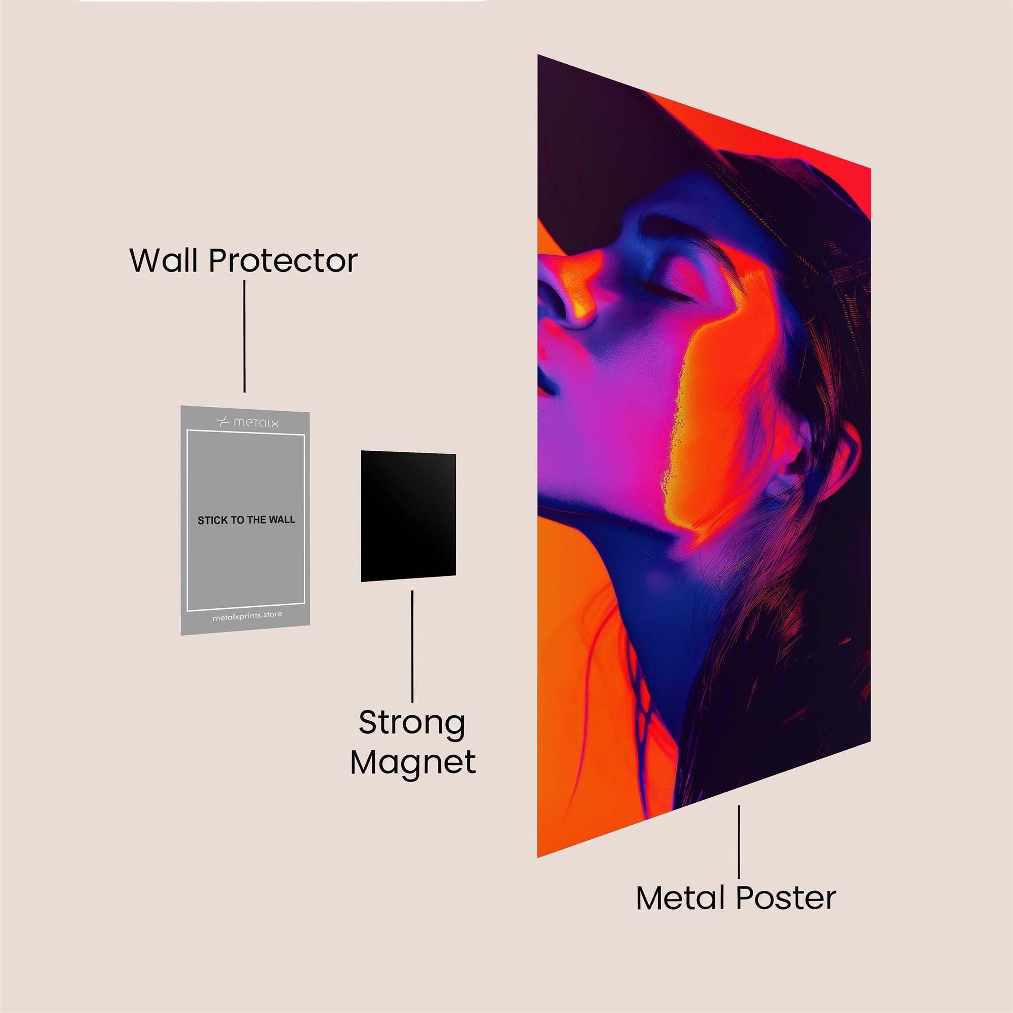 Vibrant Serenity Safe Wall Magnetic / M