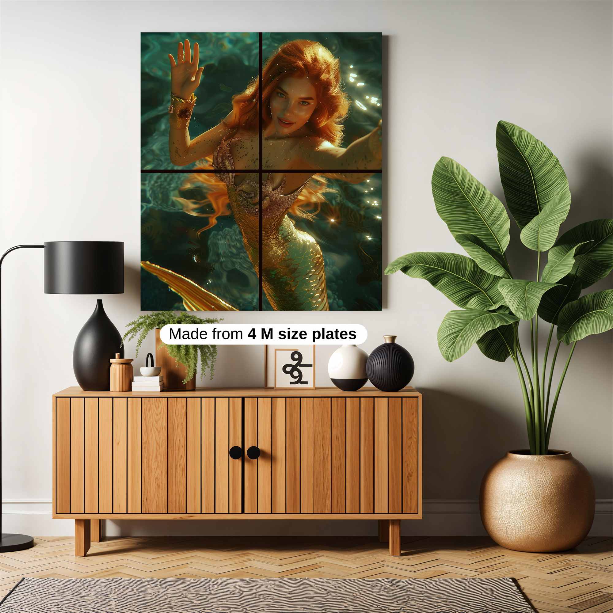 Mermaid Radiant Safe Wall Magnetic / M