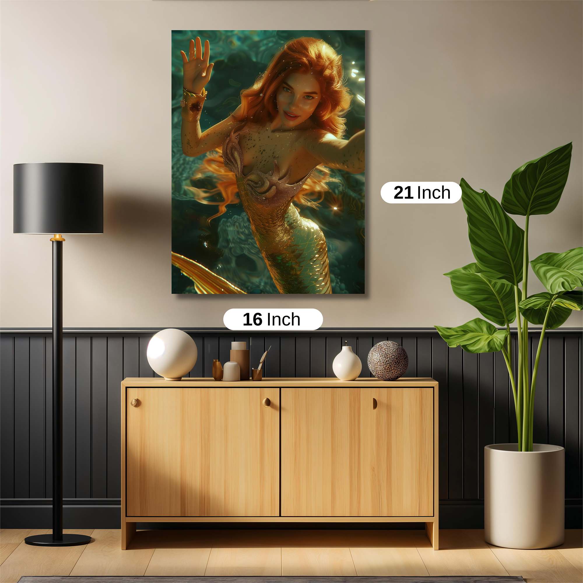 Mermaid Radiant Safe Wall Magnetic / M