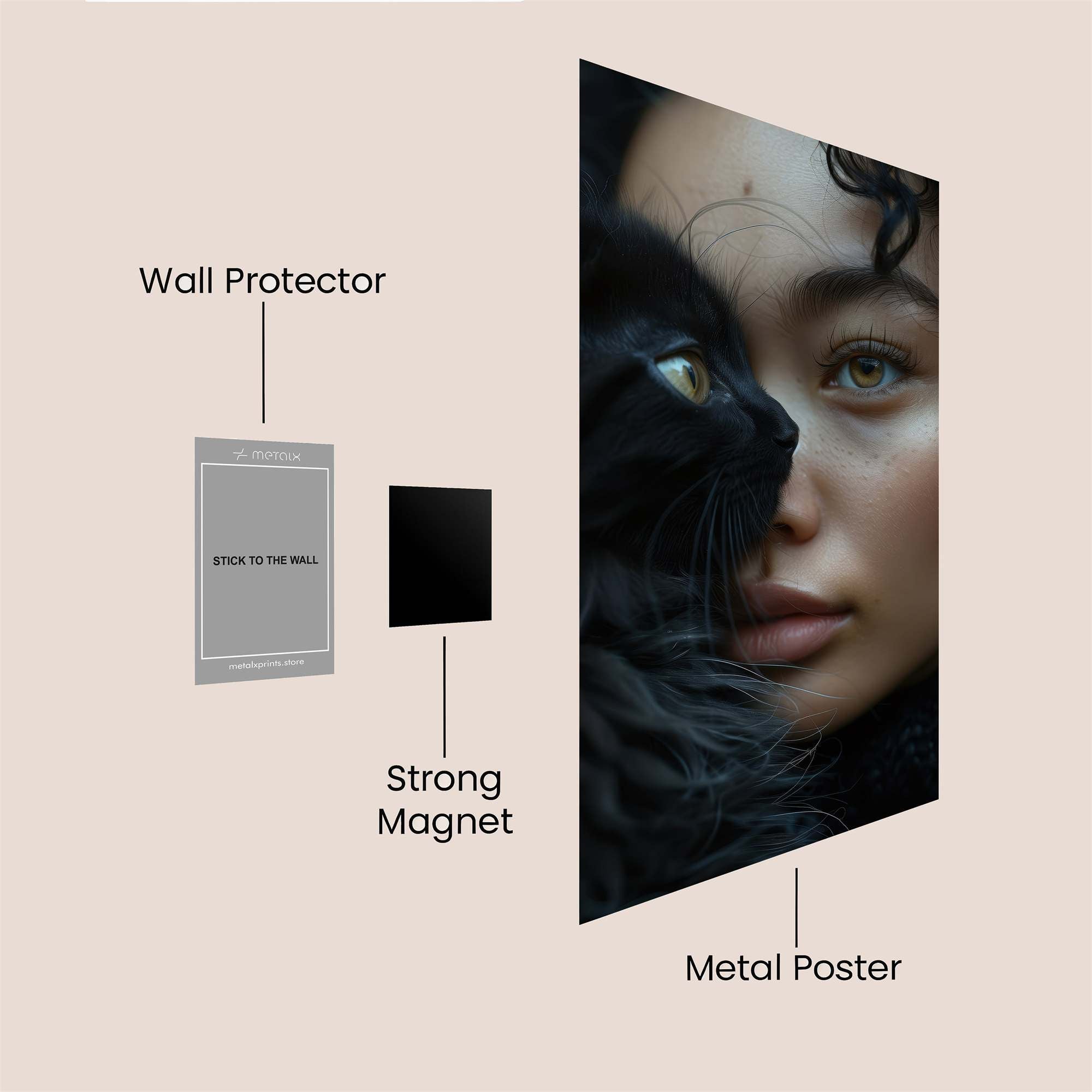 FelineMystery Safe Wall Magnetic / M