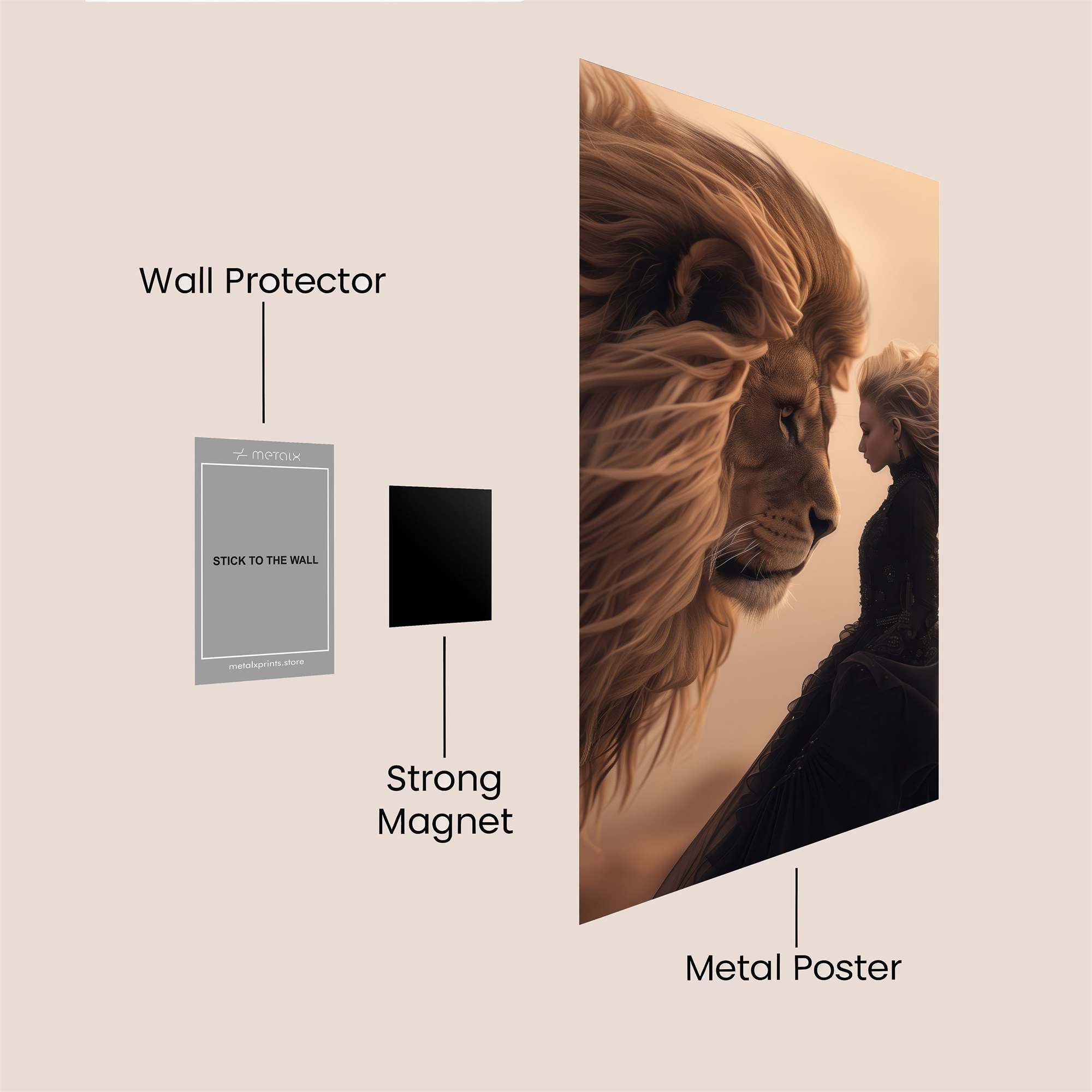 Lion Whisper Safe Wall Magnetic / M