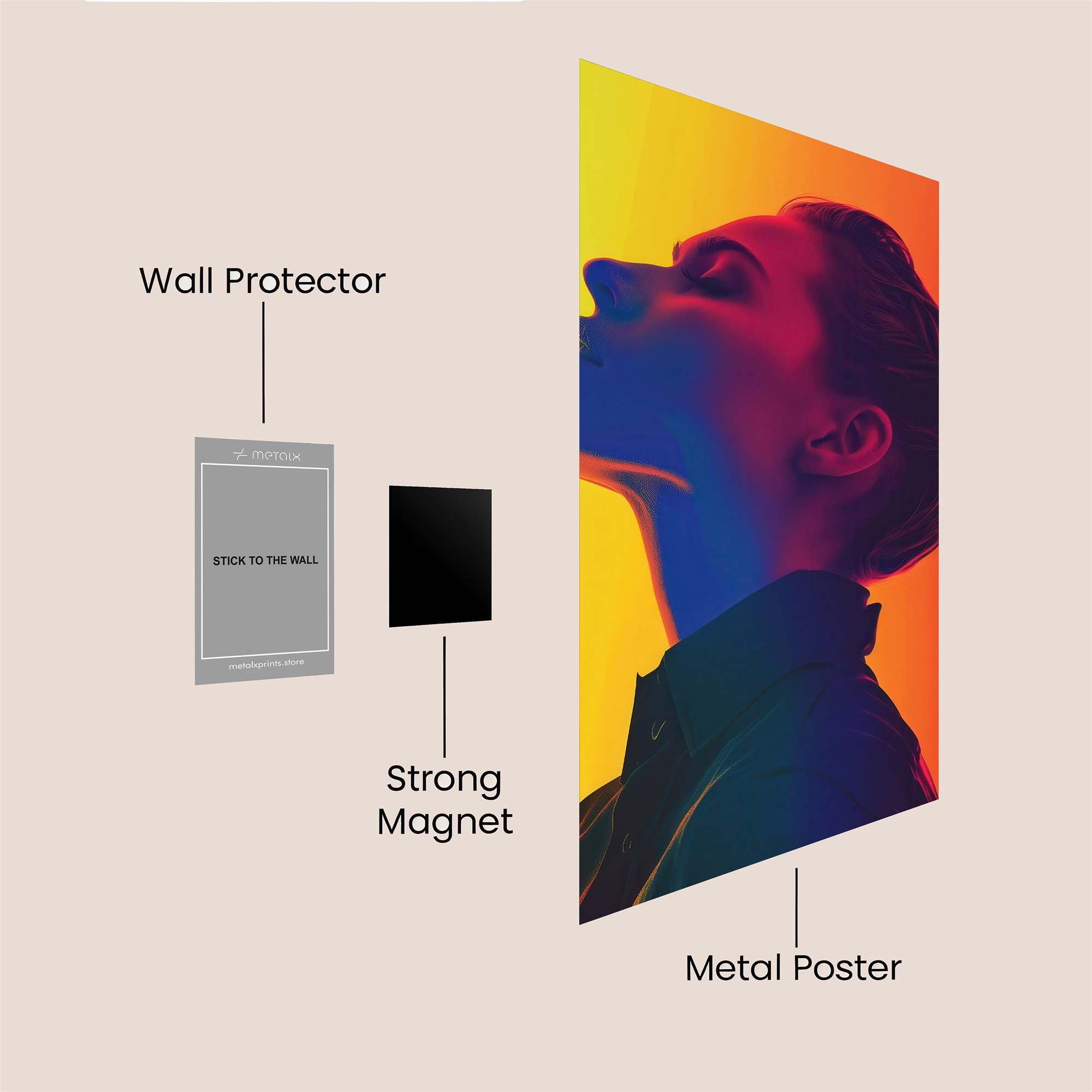 Silhouette Serenity Safe Wall Magnetic / M