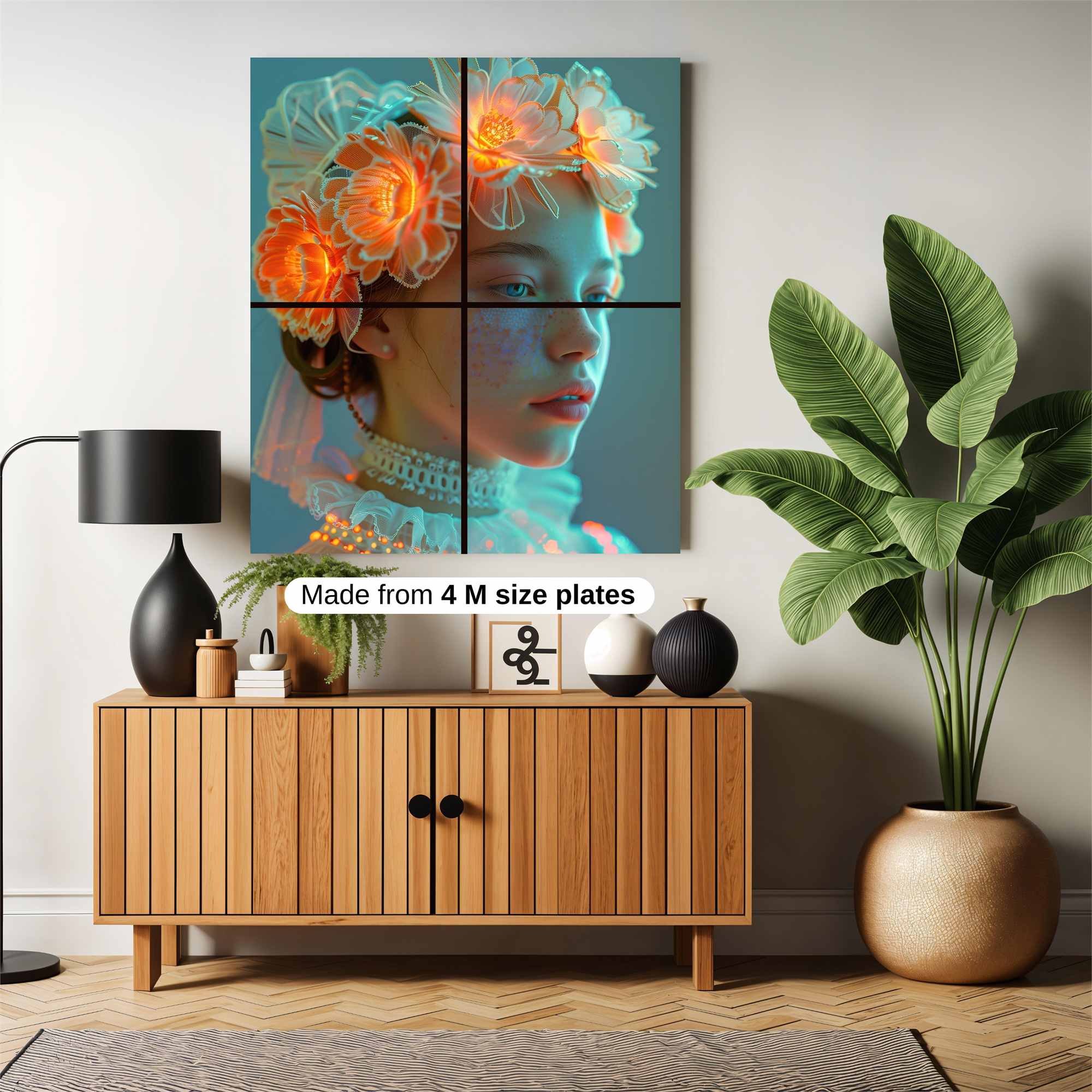 Flower Glow Safe Wall Magnetic / M