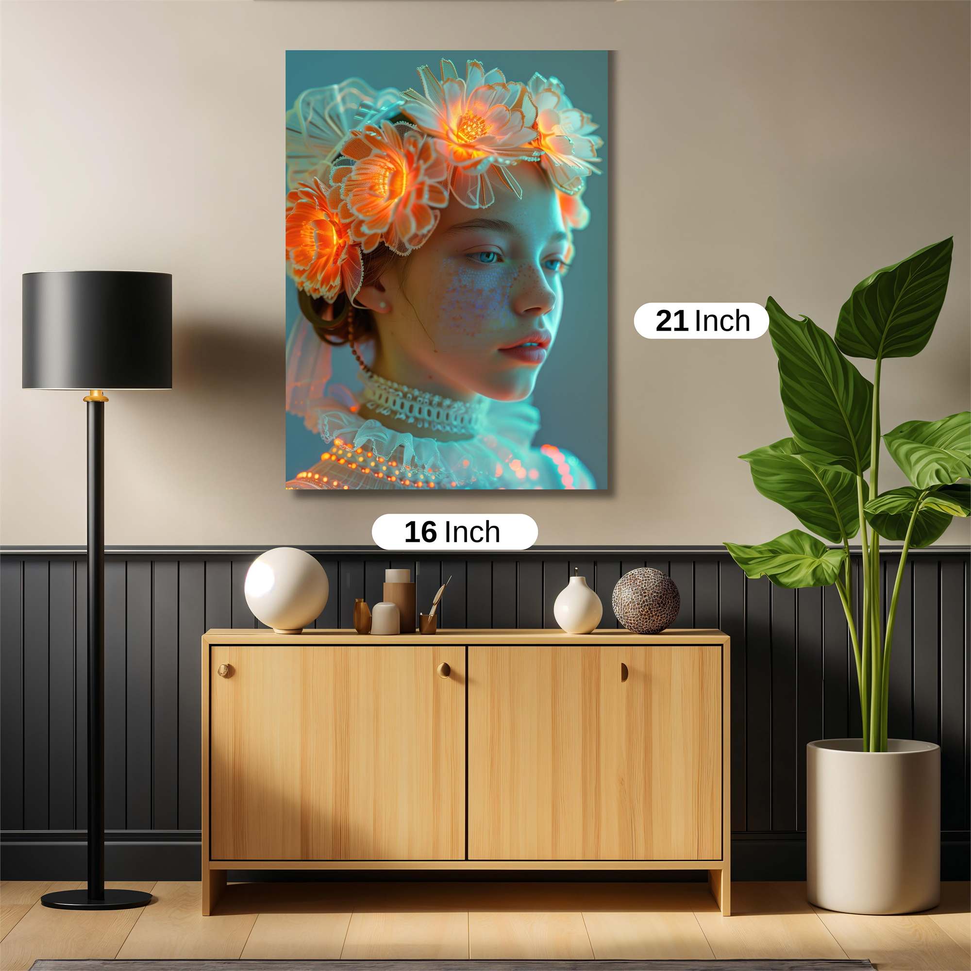 Flower Glow Safe Wall Magnetic / M