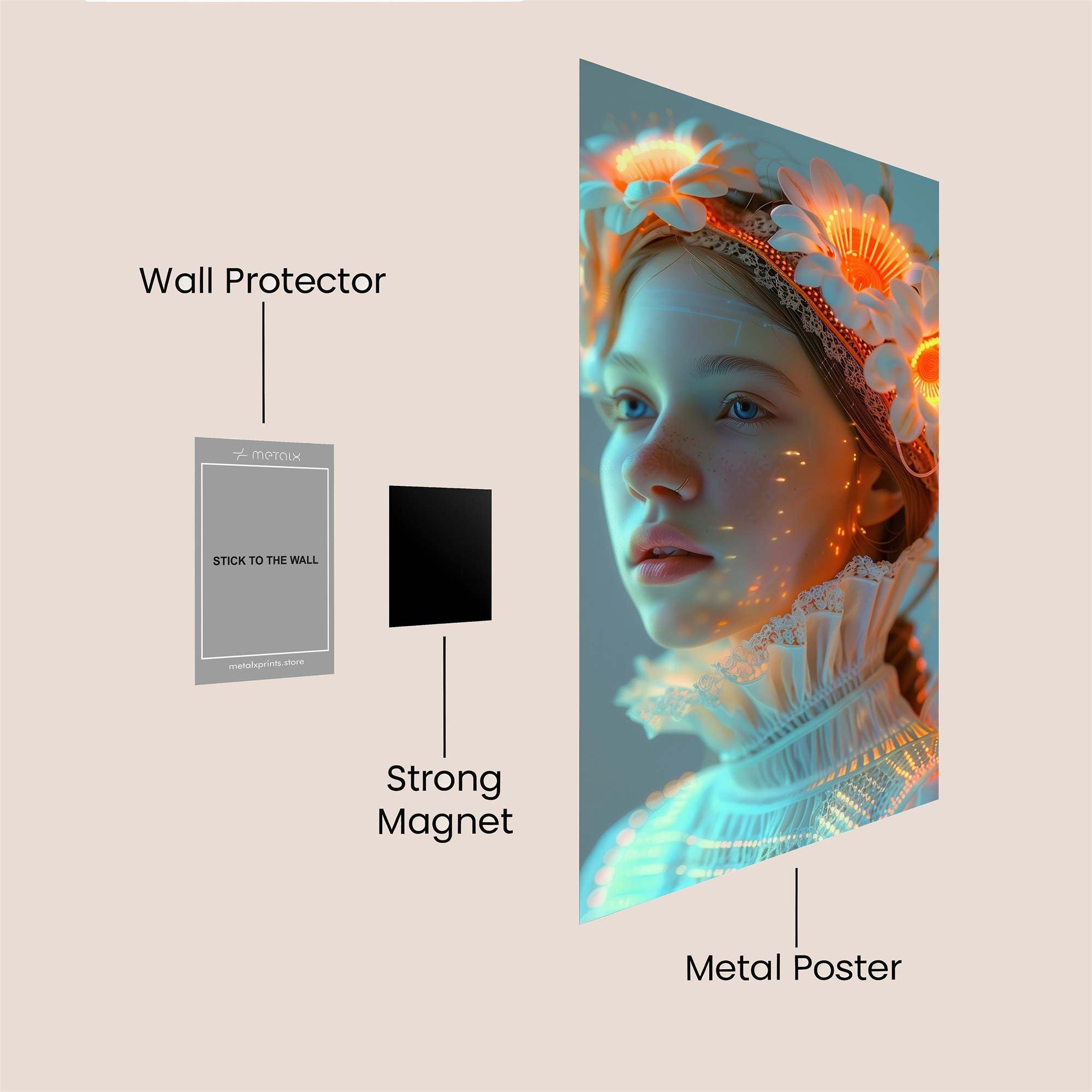 Luminous Grace Safe Wall Magnetic / M