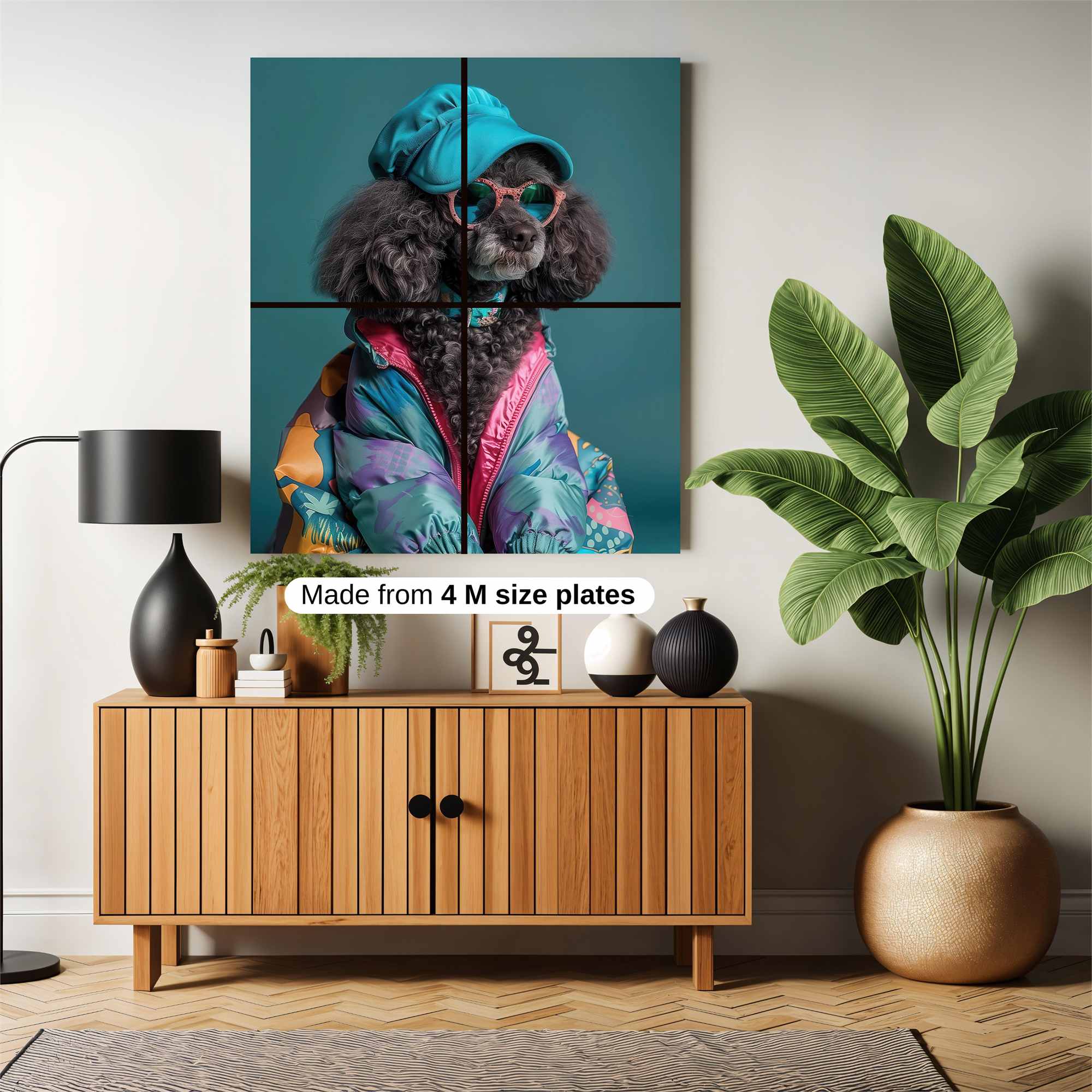 Poodle Party Safe Wall Magnetic / M