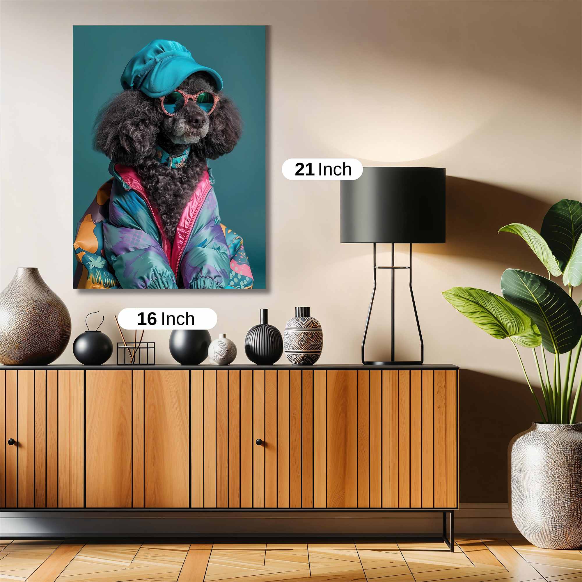 Poodle Party Safe Wall Magnetic / M