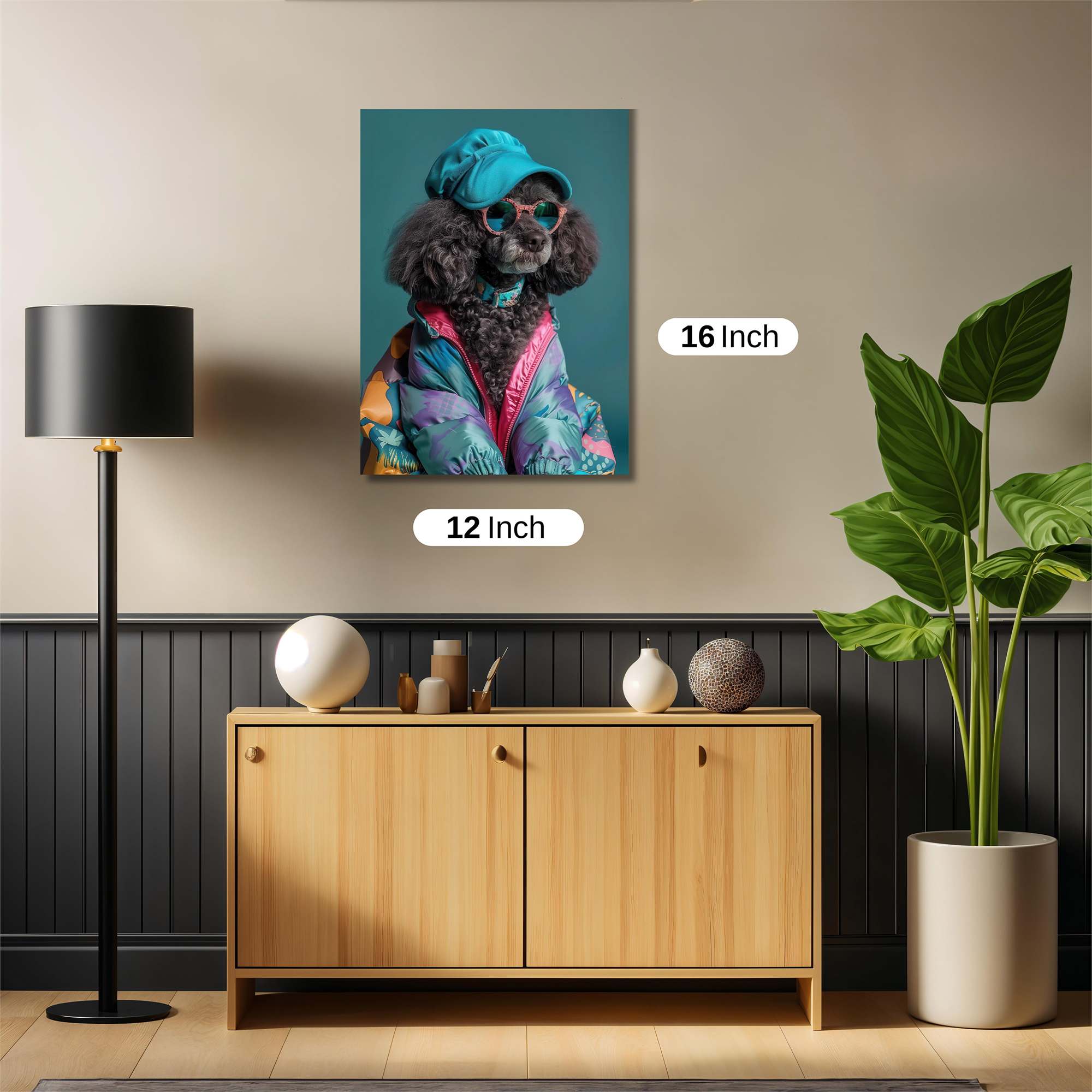 Poodle Party Safe Wall Magnetic / M