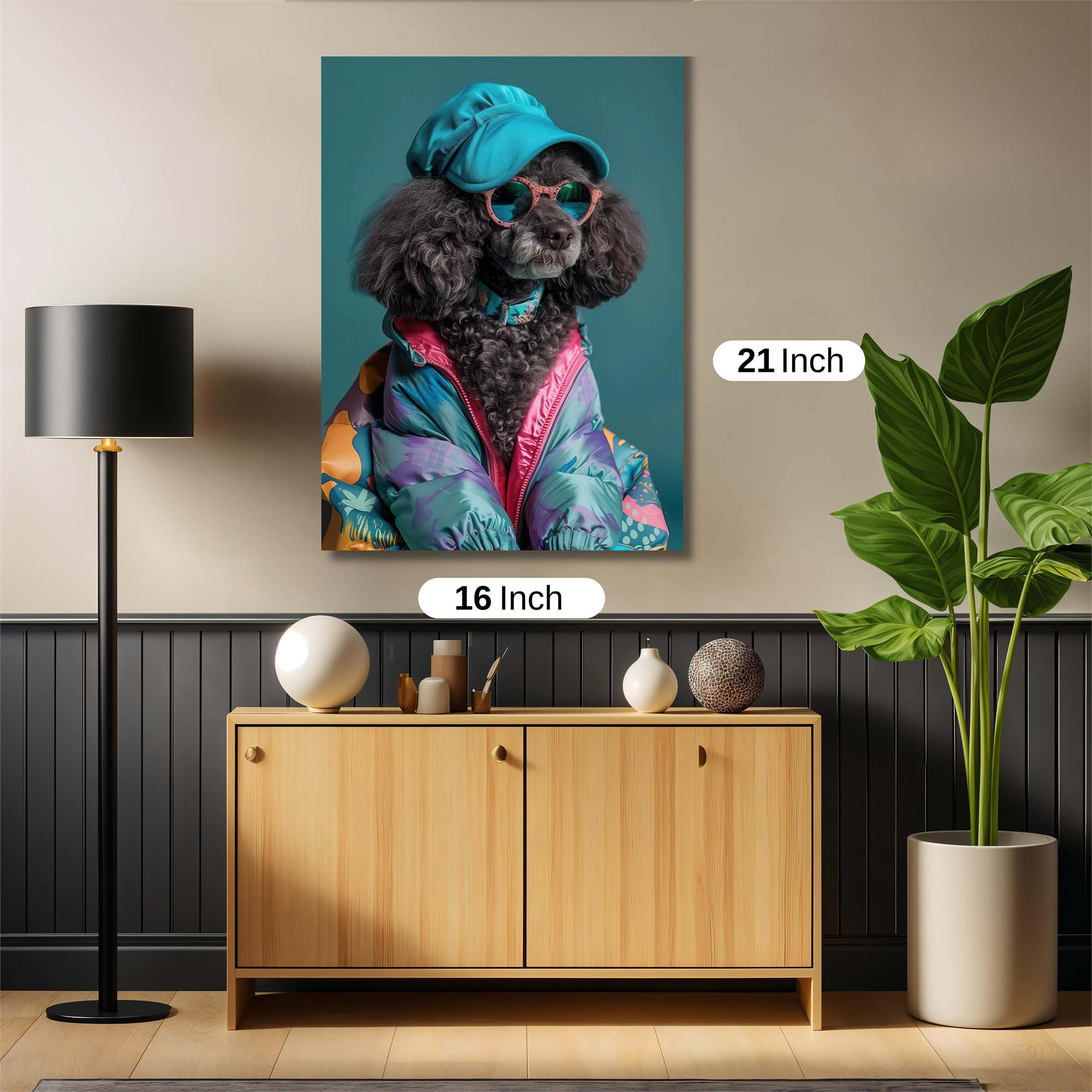 Poodle Party Safe Wall Magnetic / M