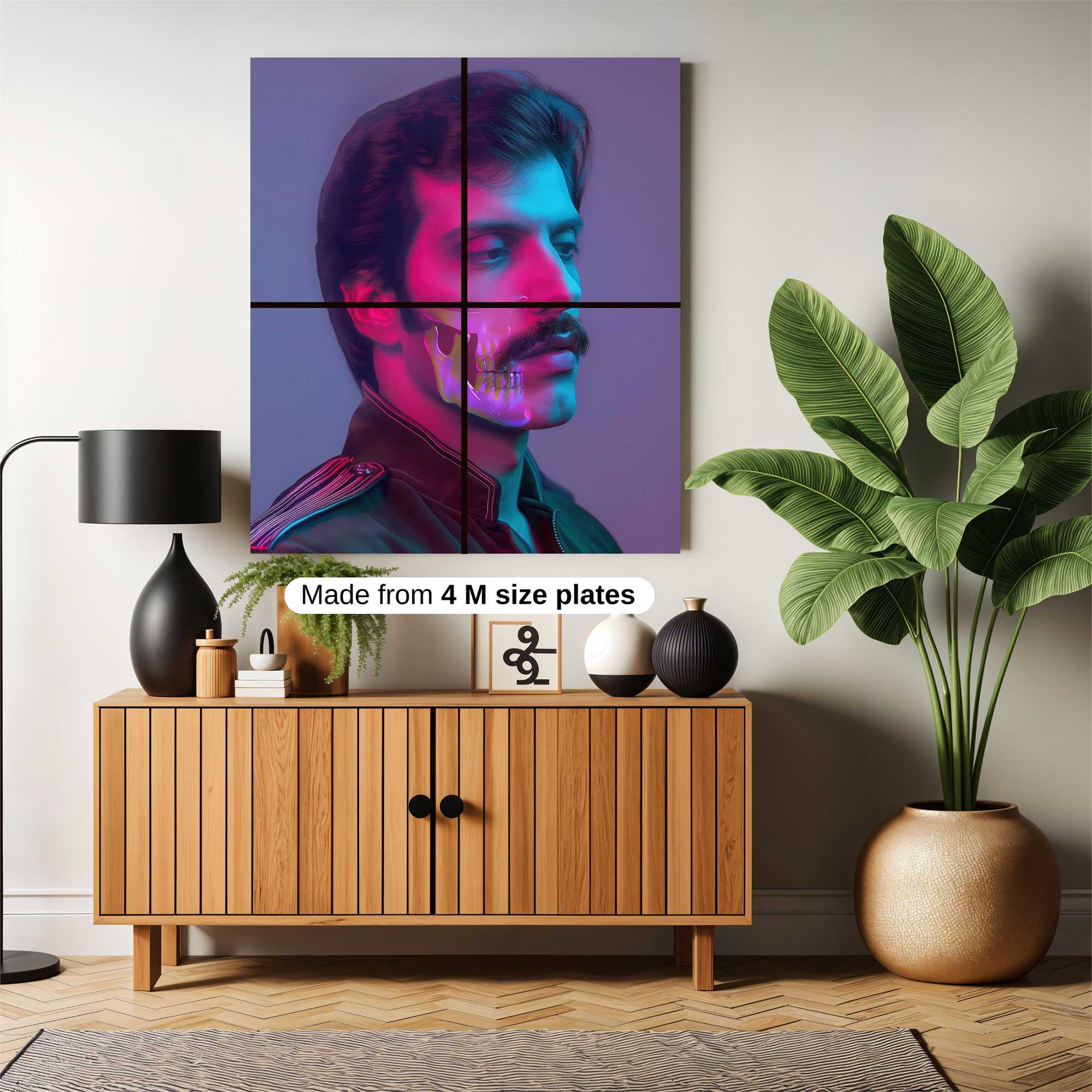 Mustache Mystery Safe Wall Magnetic / M