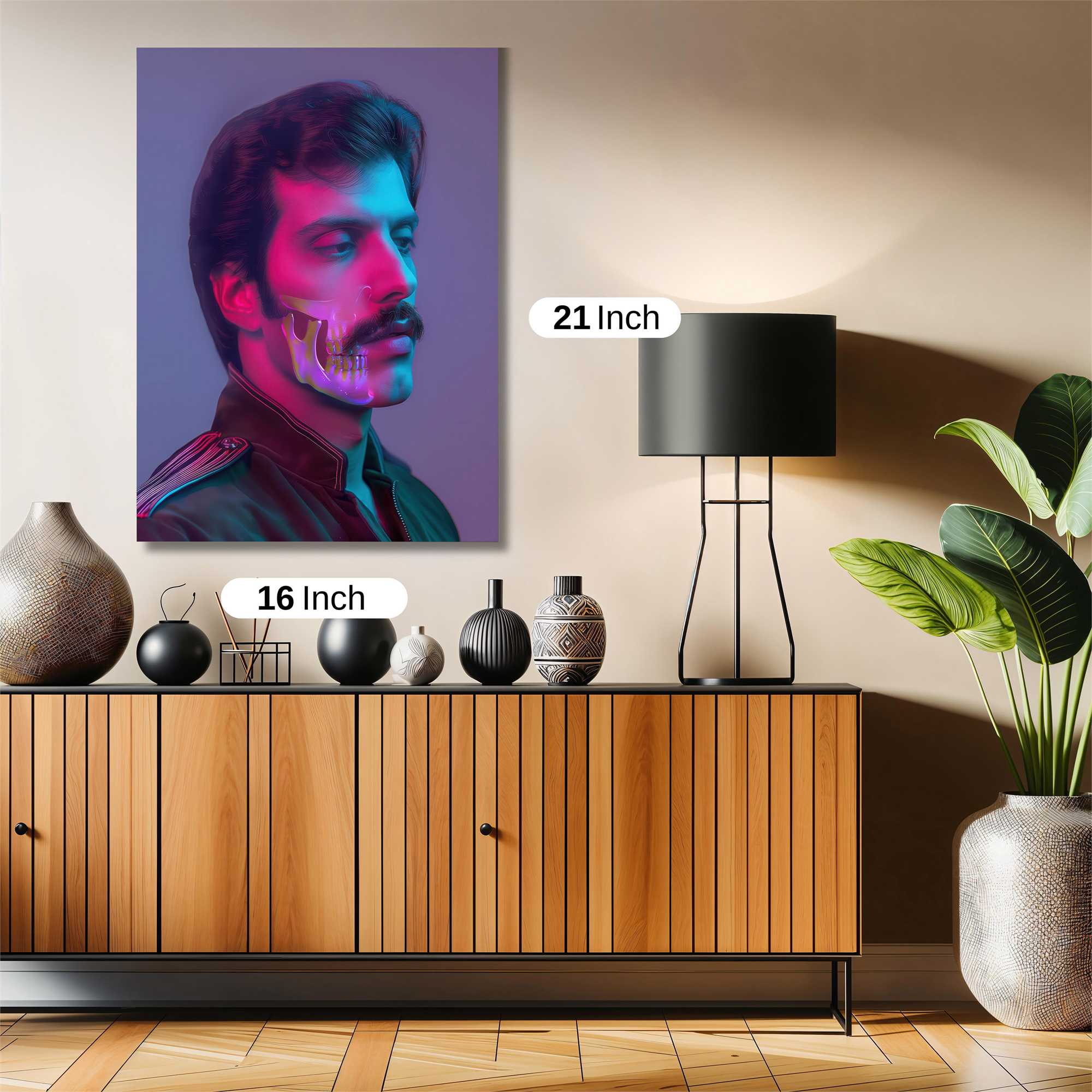 Mustache Mystery Safe Wall Magnetic / M