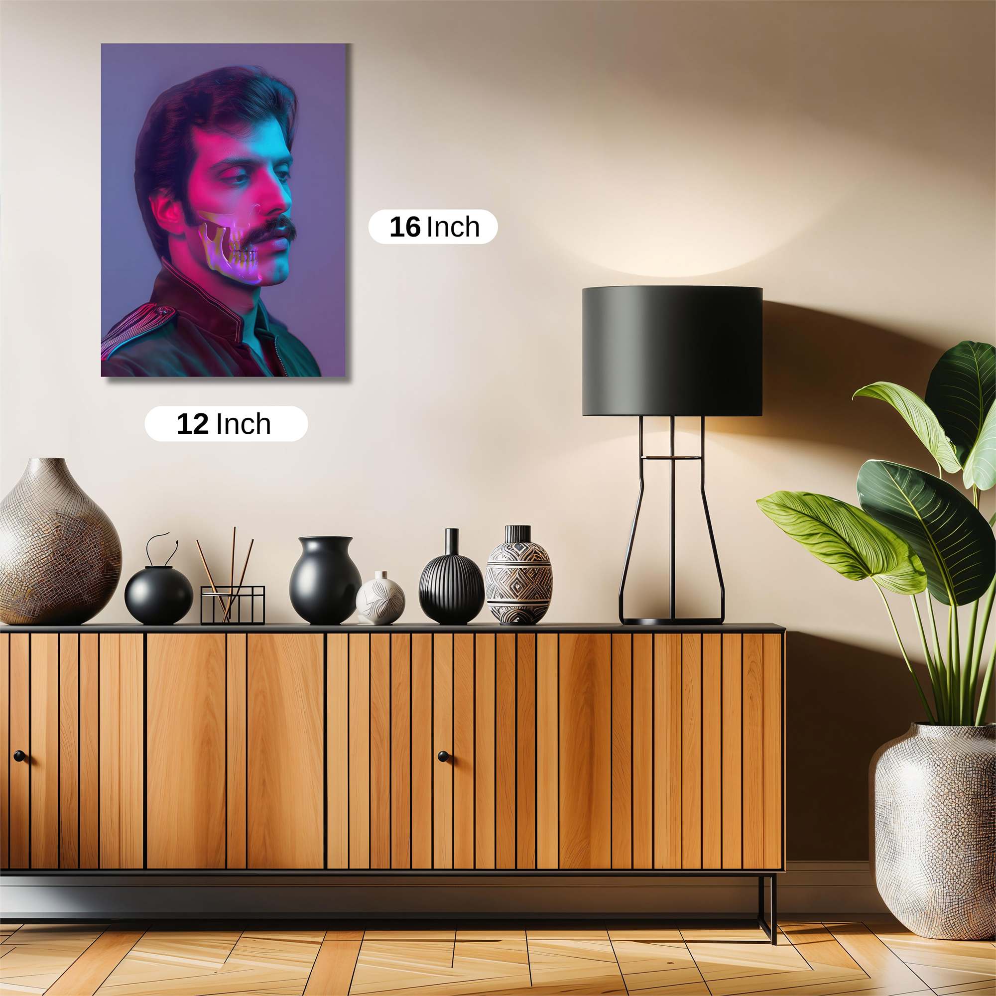 Mustache Mystery Safe Wall Magnetic / M