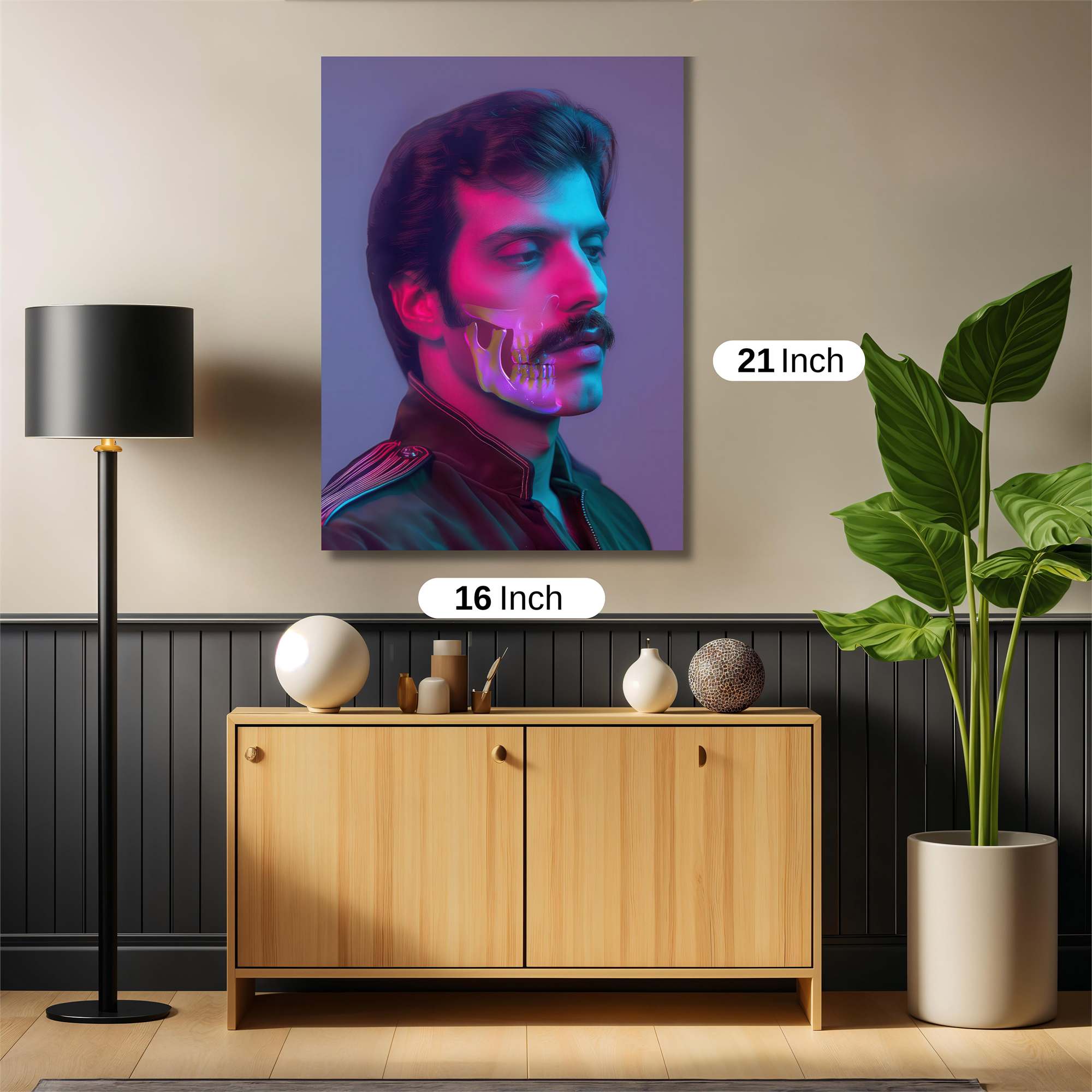 Mustache Mystery Safe Wall Magnetic / M