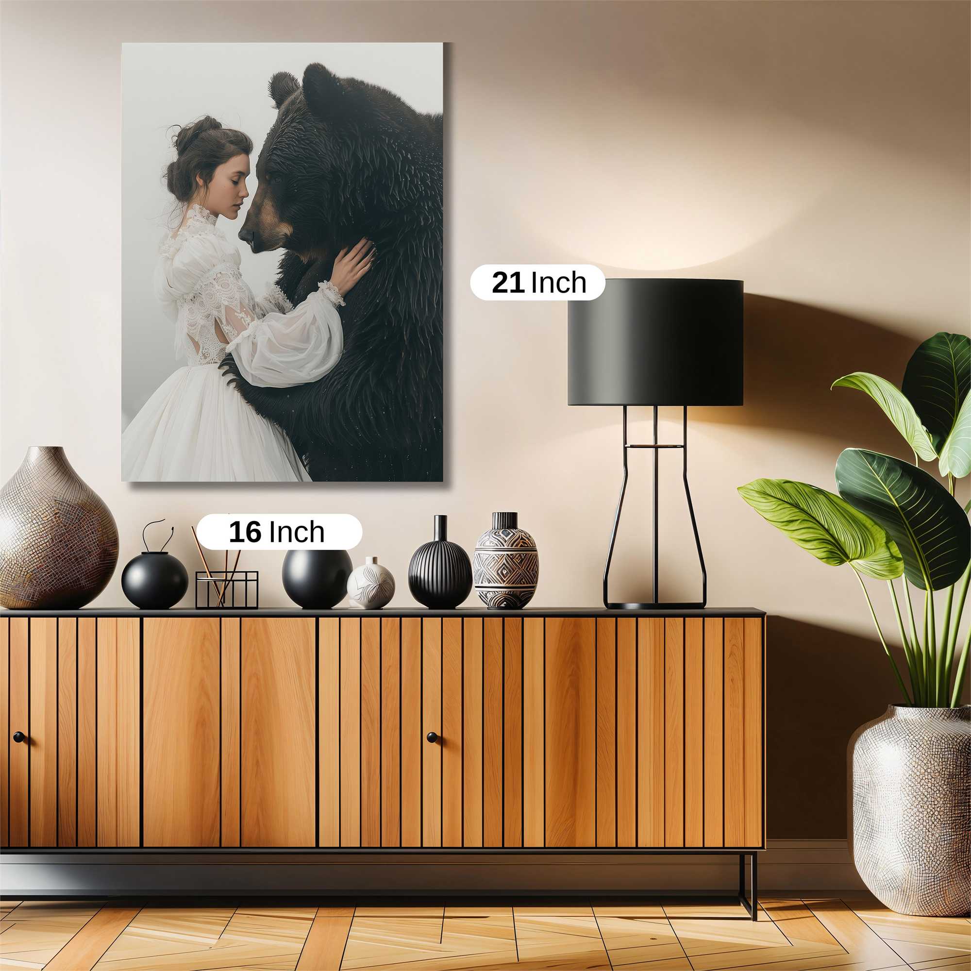Bear Embrace Safe Wall Magnetic / M