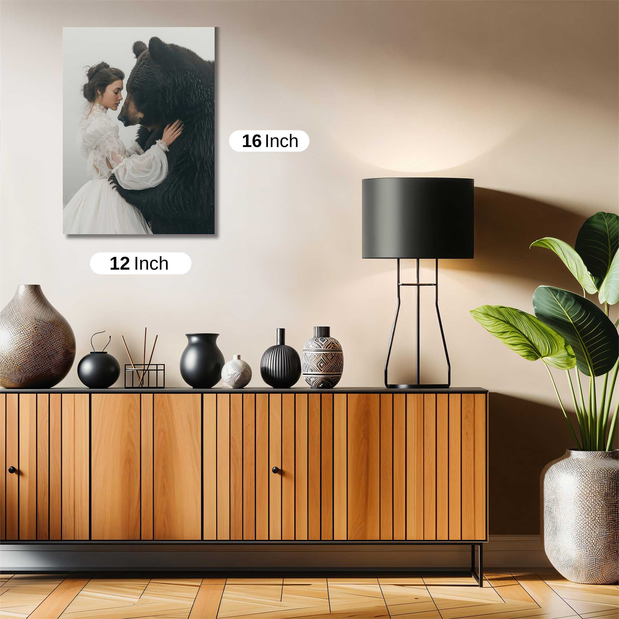 Bear Embrace Safe Wall Magnetic / M