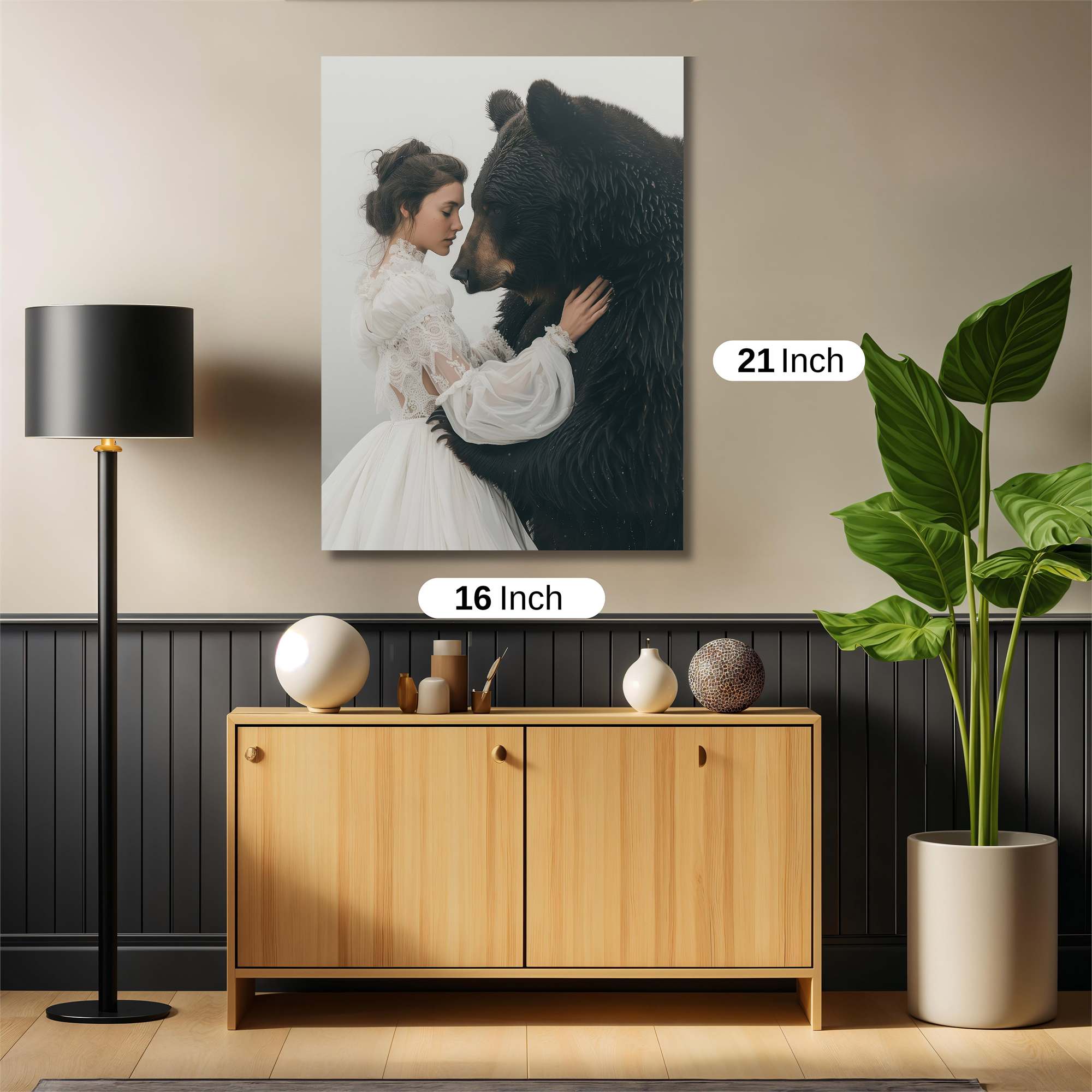 Bear Embrace Safe Wall Magnetic / M