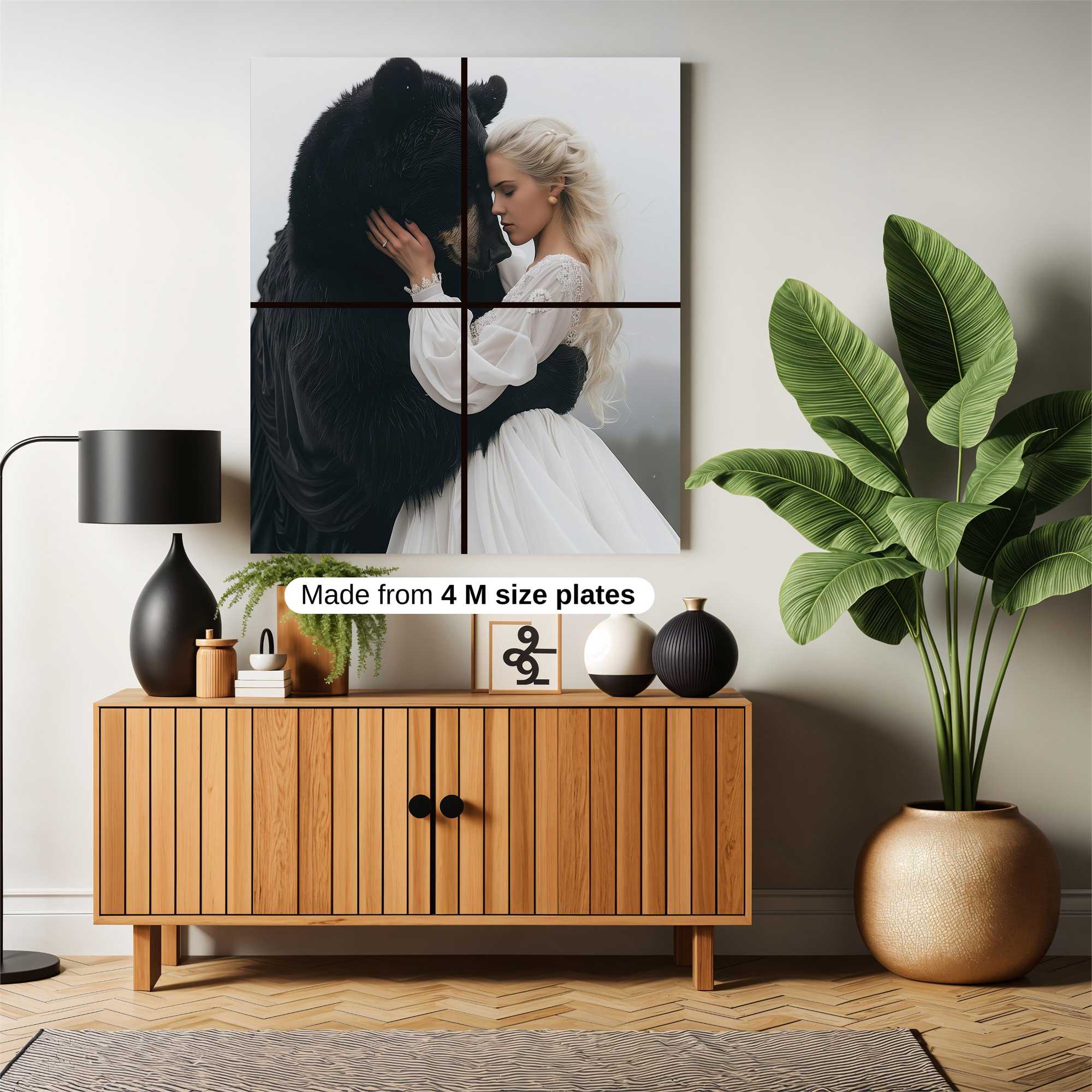 Bear Embrace Safe Wall Magnetic / M