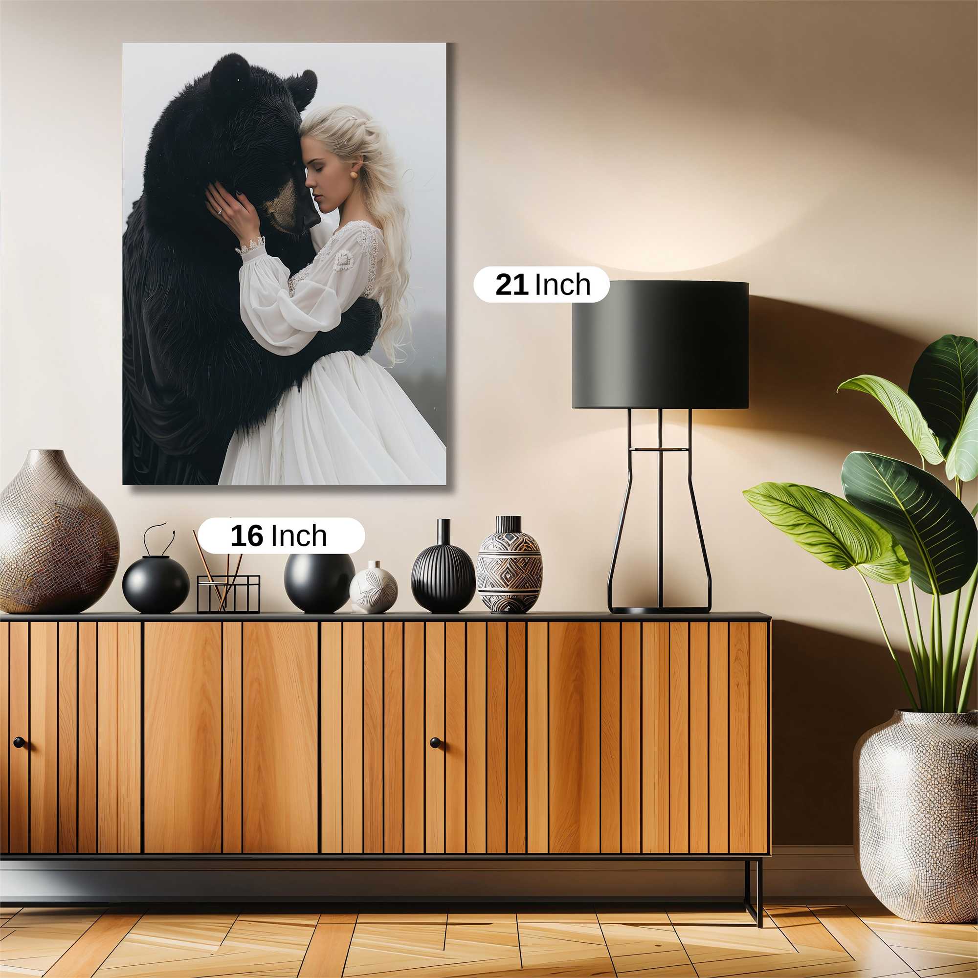 Bear Embrace Safe Wall Magnetic / M