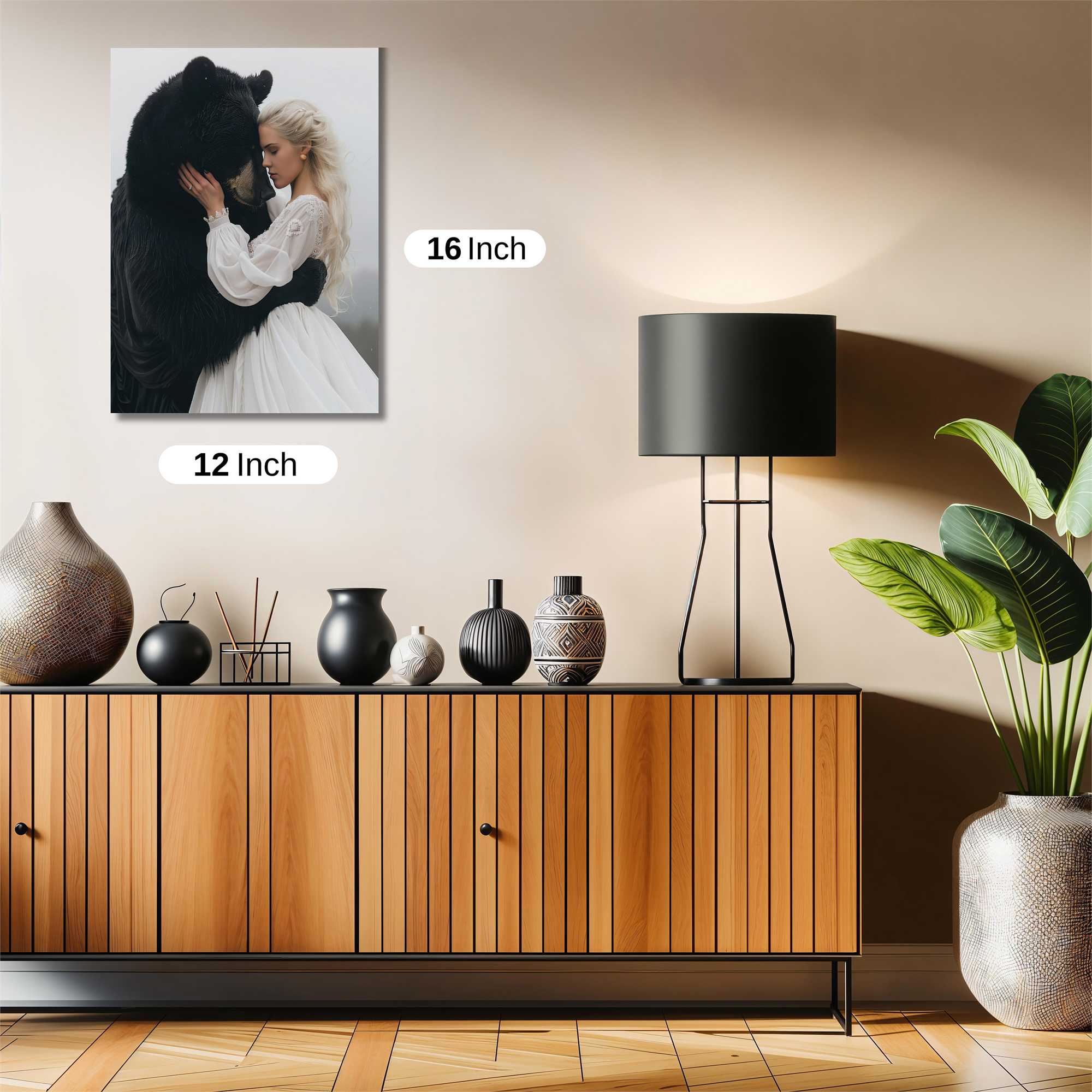 Bear Embrace Safe Wall Magnetic / M