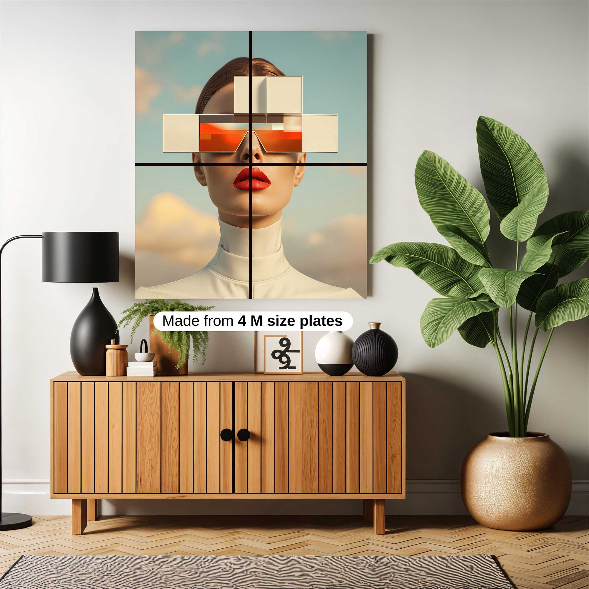 Futuristic Elegance Safe Wall Magnetic / M