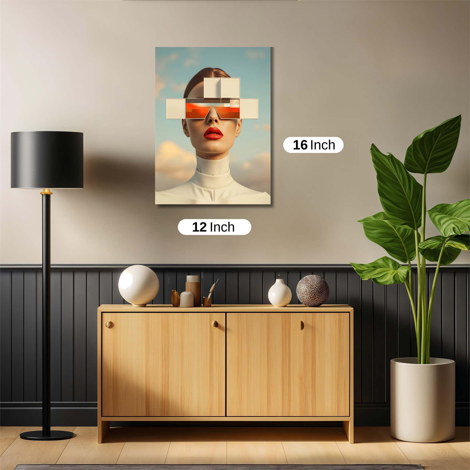 Futuristic Elegance Safe Wall Magnetic / M