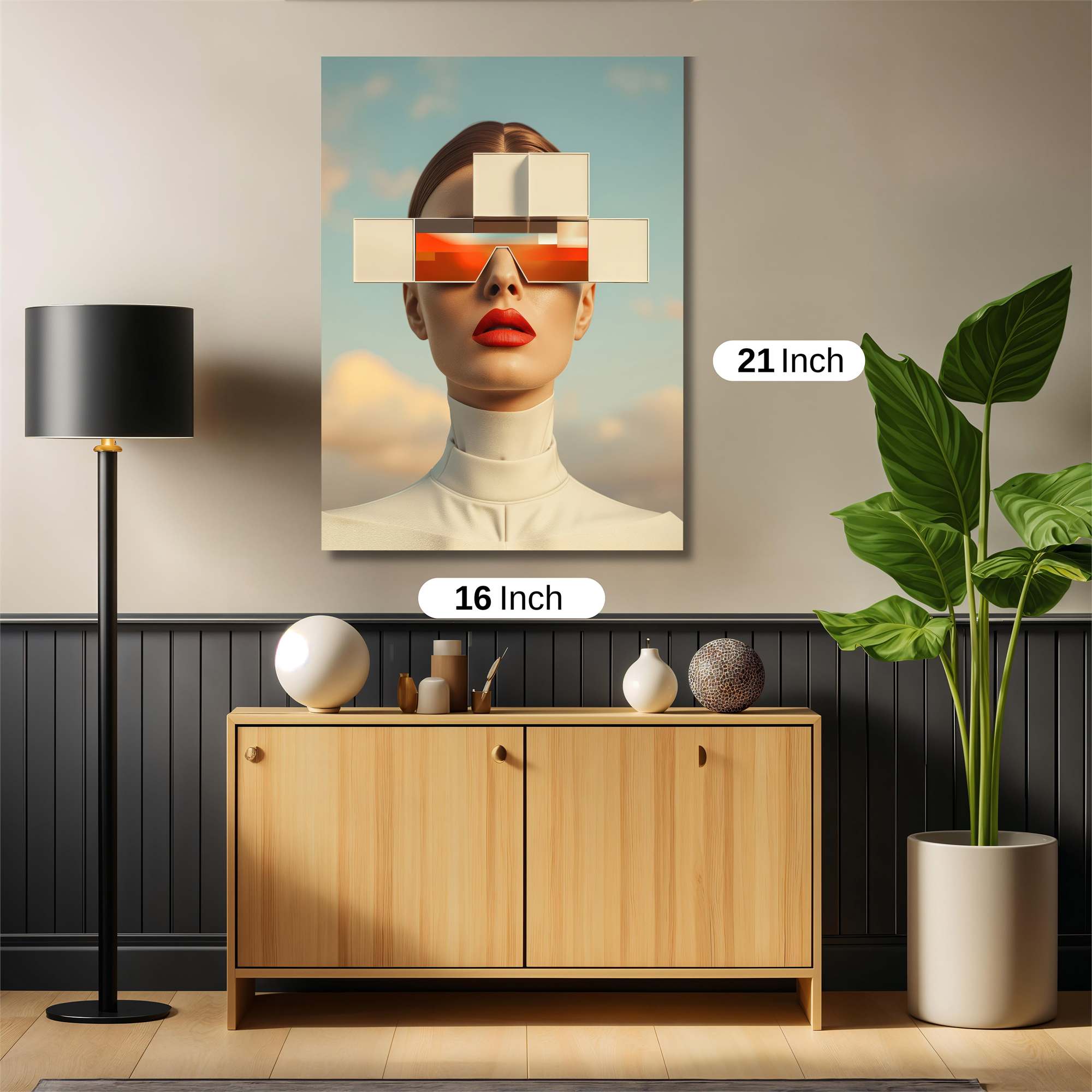 Futuristic Elegance Safe Wall Magnetic / M