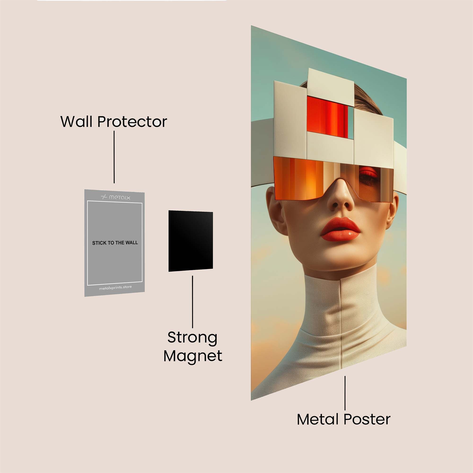 Surreal Elegance Safe Wall Magnetic / M
