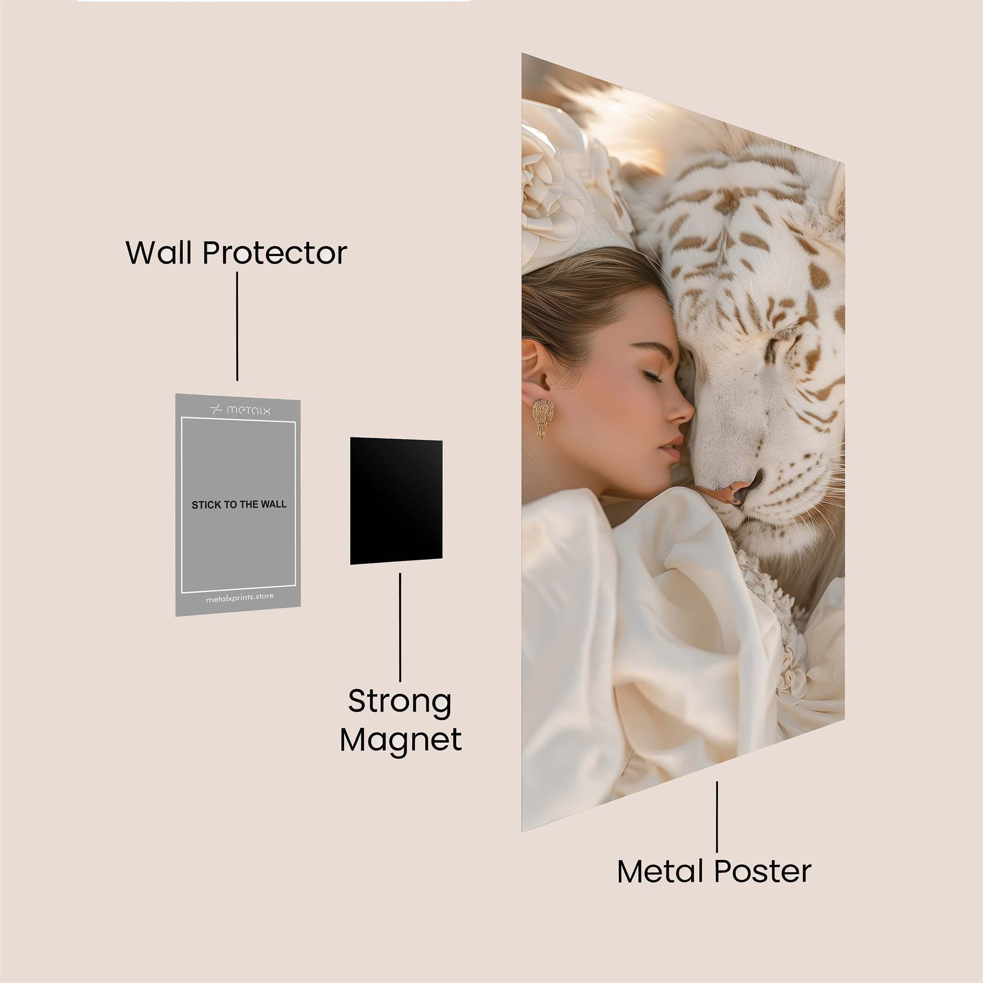 Tiger Serenity Safe Wall Magnetic / M