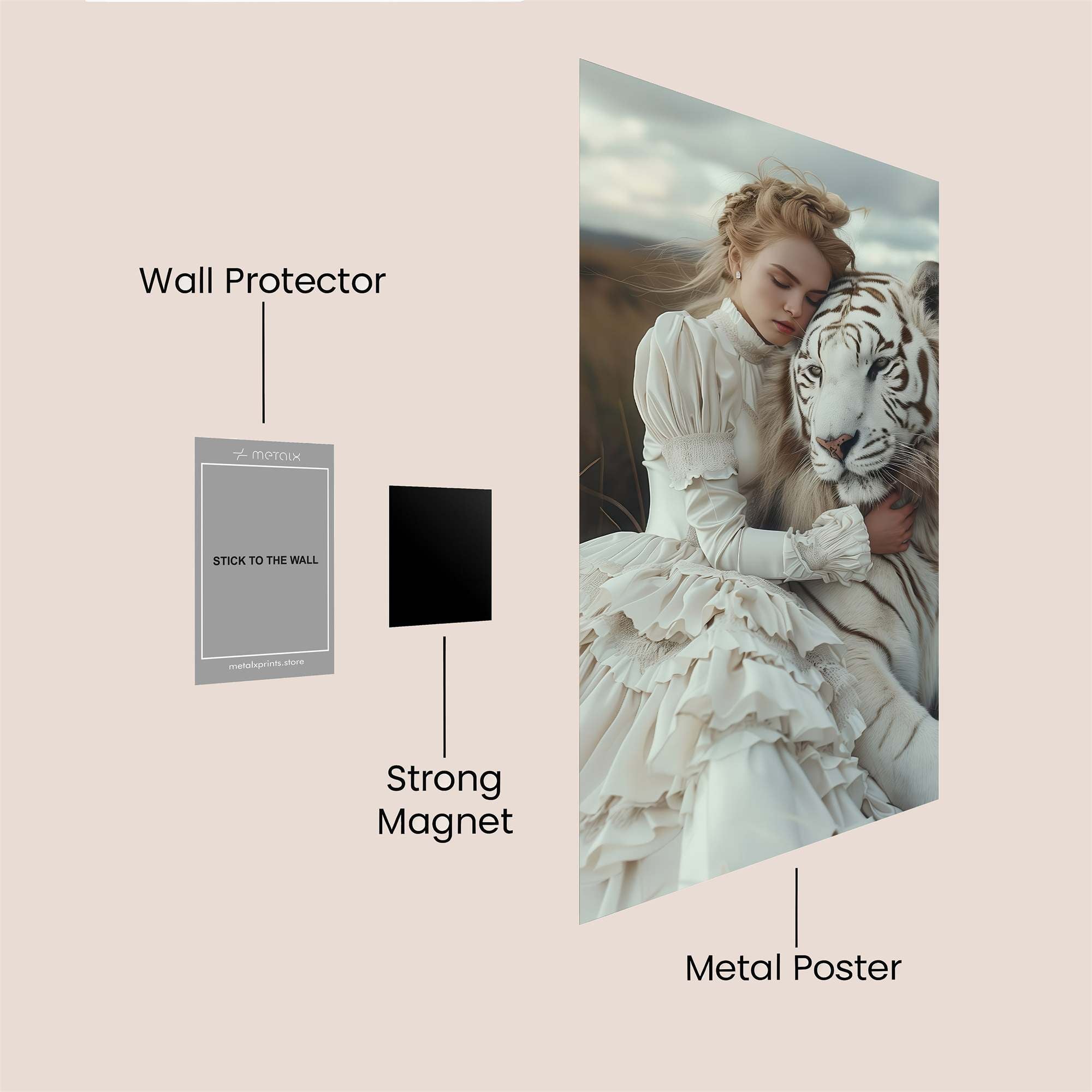 Tiger Serenity Safe Wall Magnetic / M