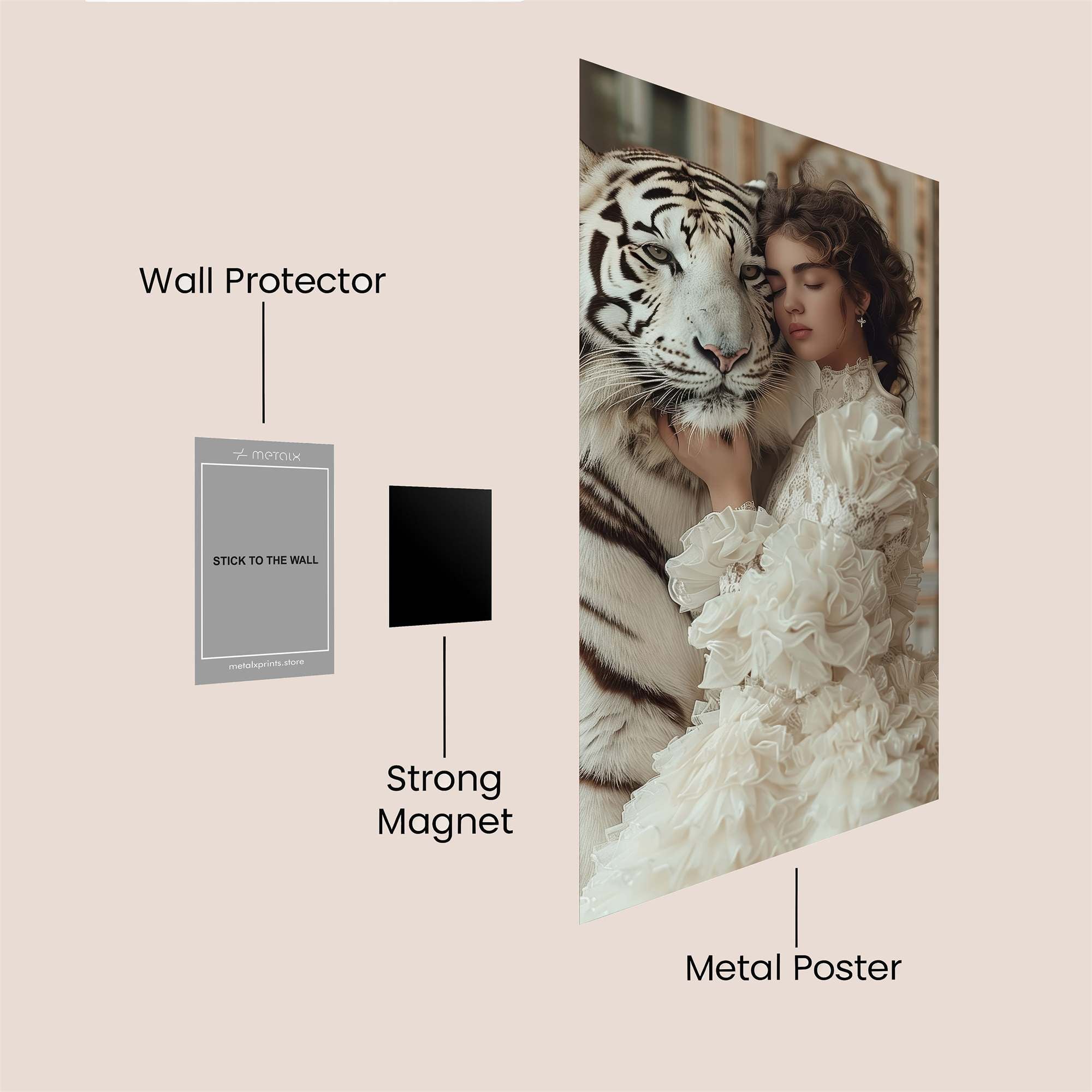 Tiger Serenity Safe Wall Magnetic / M