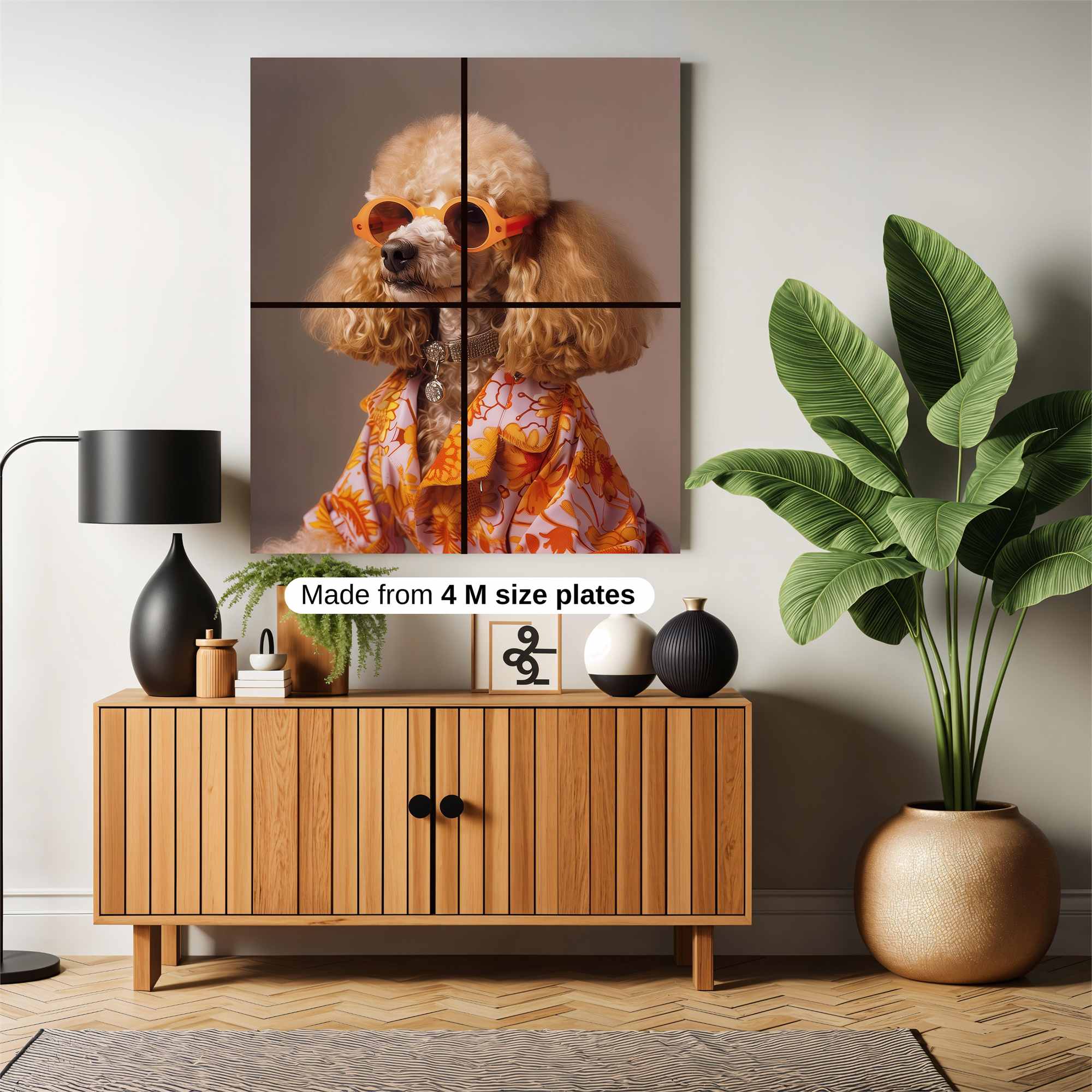 Poodle Party Safe Wall Magnetic / M